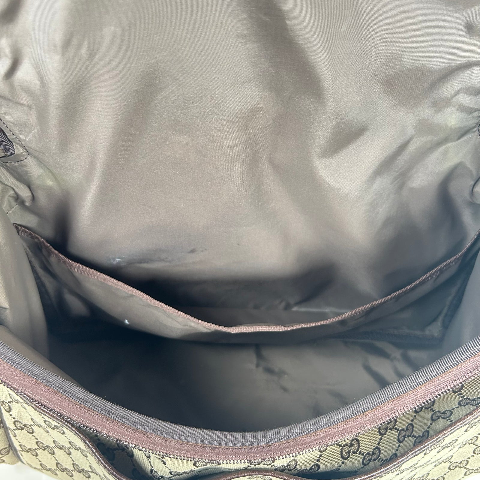 Gucci Beige GG Canvas Diaper Bag