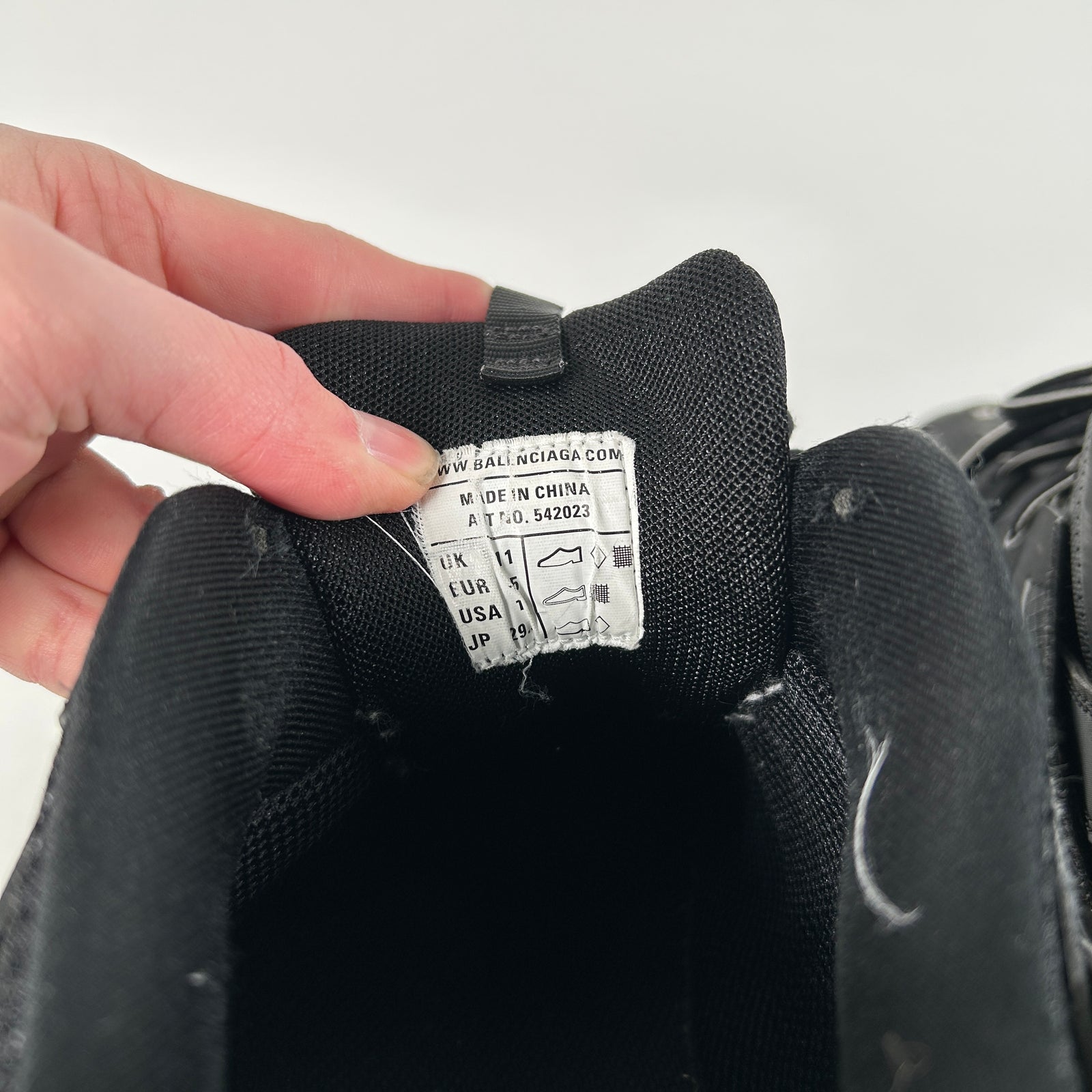 Balenciaga Triple Black Tracks Size 45