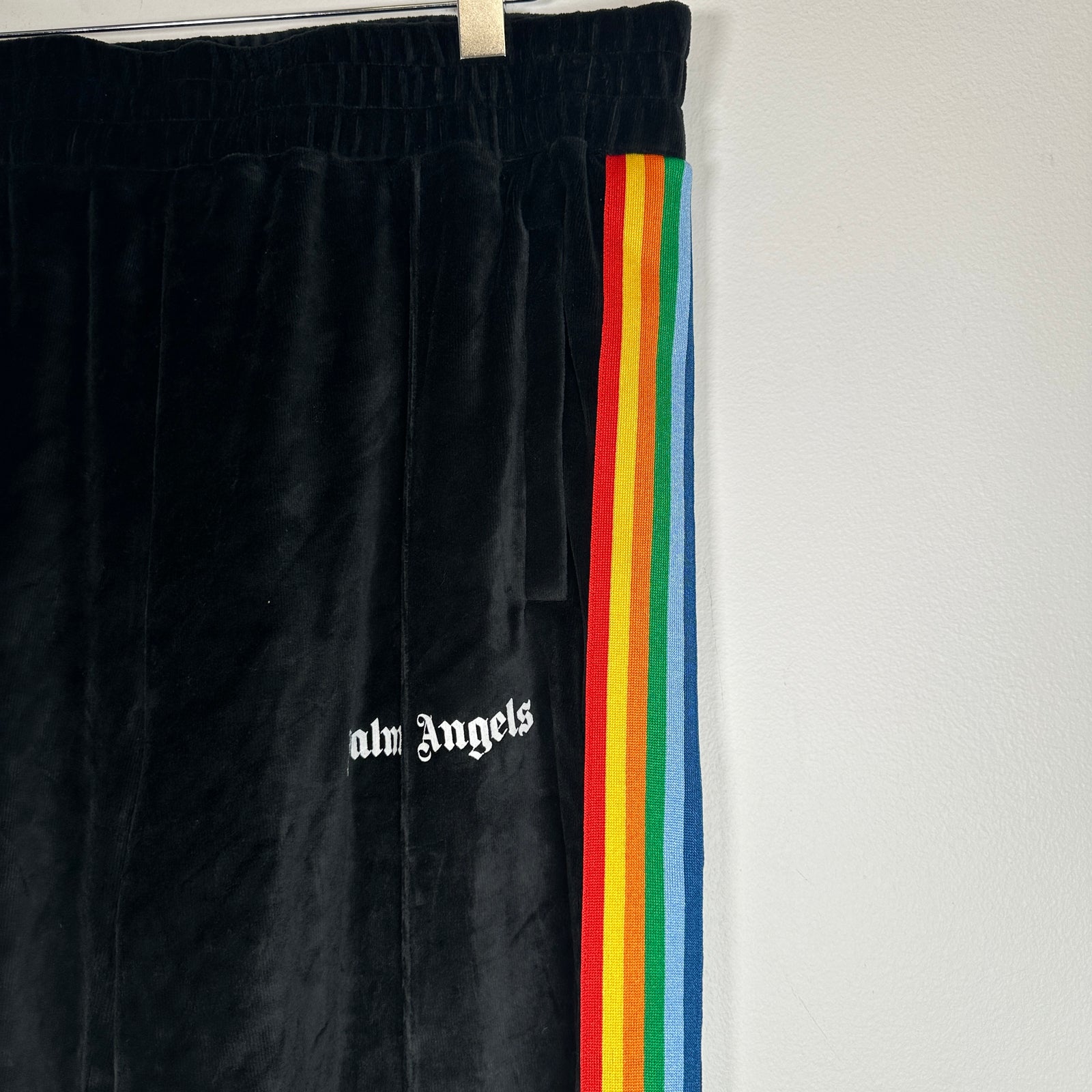 Palm Angels Rainbow Chenille Track Pants Size 2XL