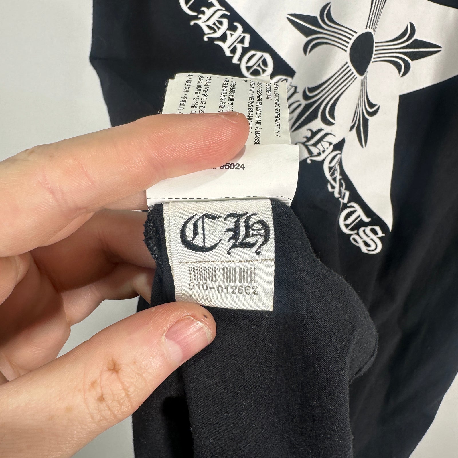 Chrome Hearts Black 'Oval Star' Graphic T-Shirt Size S
