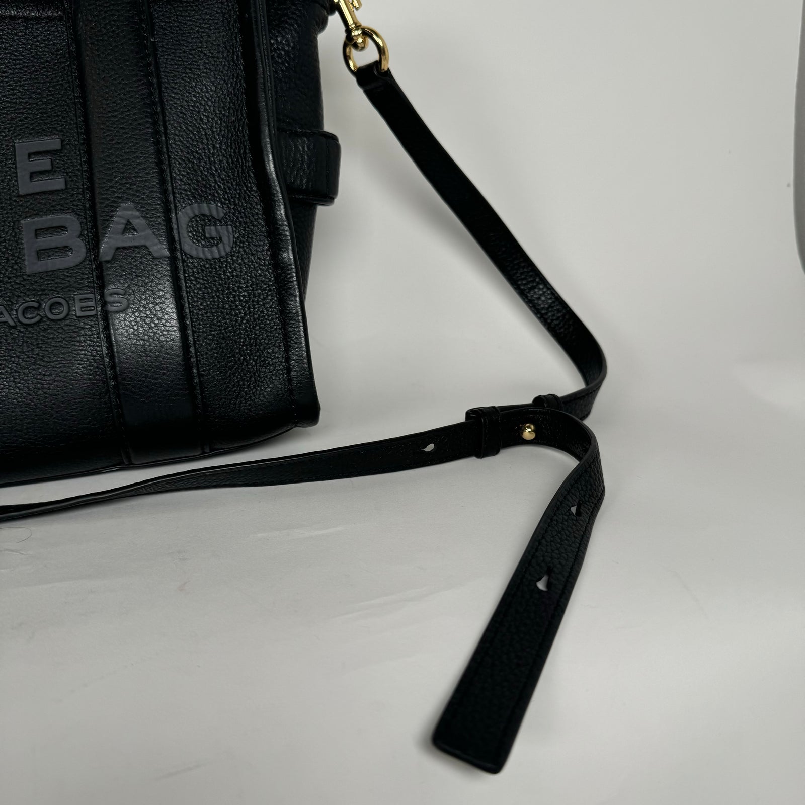 Marc Jacobs Black Leather Small Tote Bag