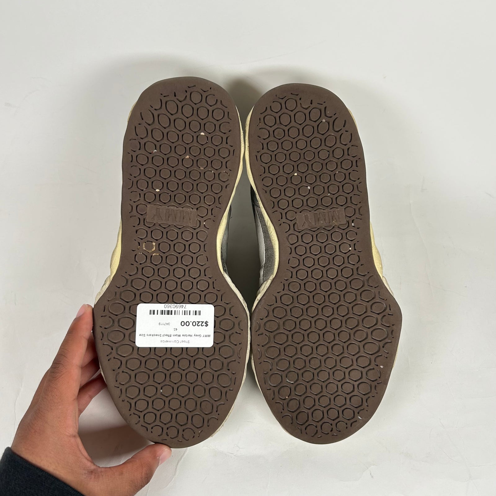 MMY Grey Herbie Worn Effect Sneakers Size 41