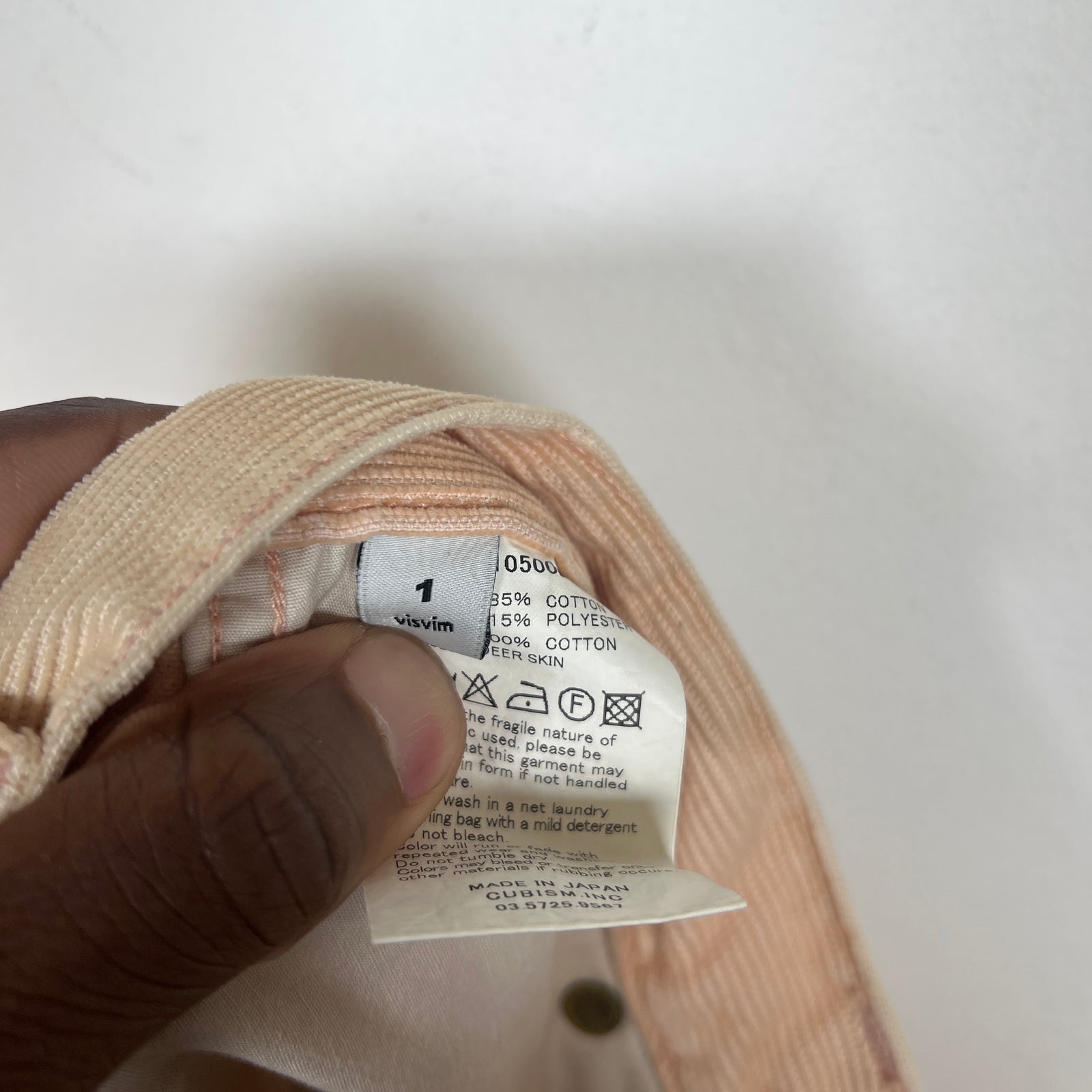 Visvim Peach Corduroy Pants Size 31