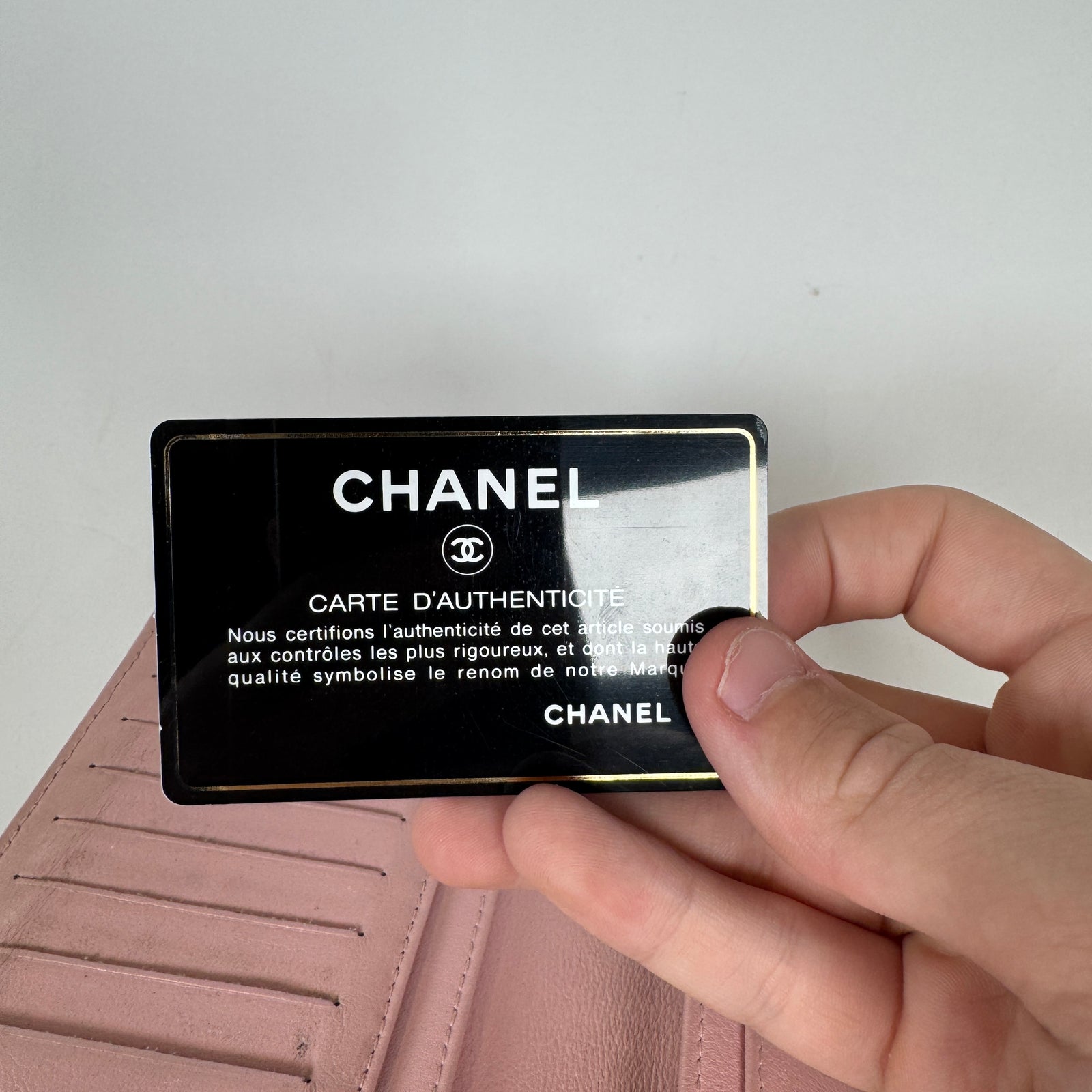 Chanel Pink Caviar Long Wallet