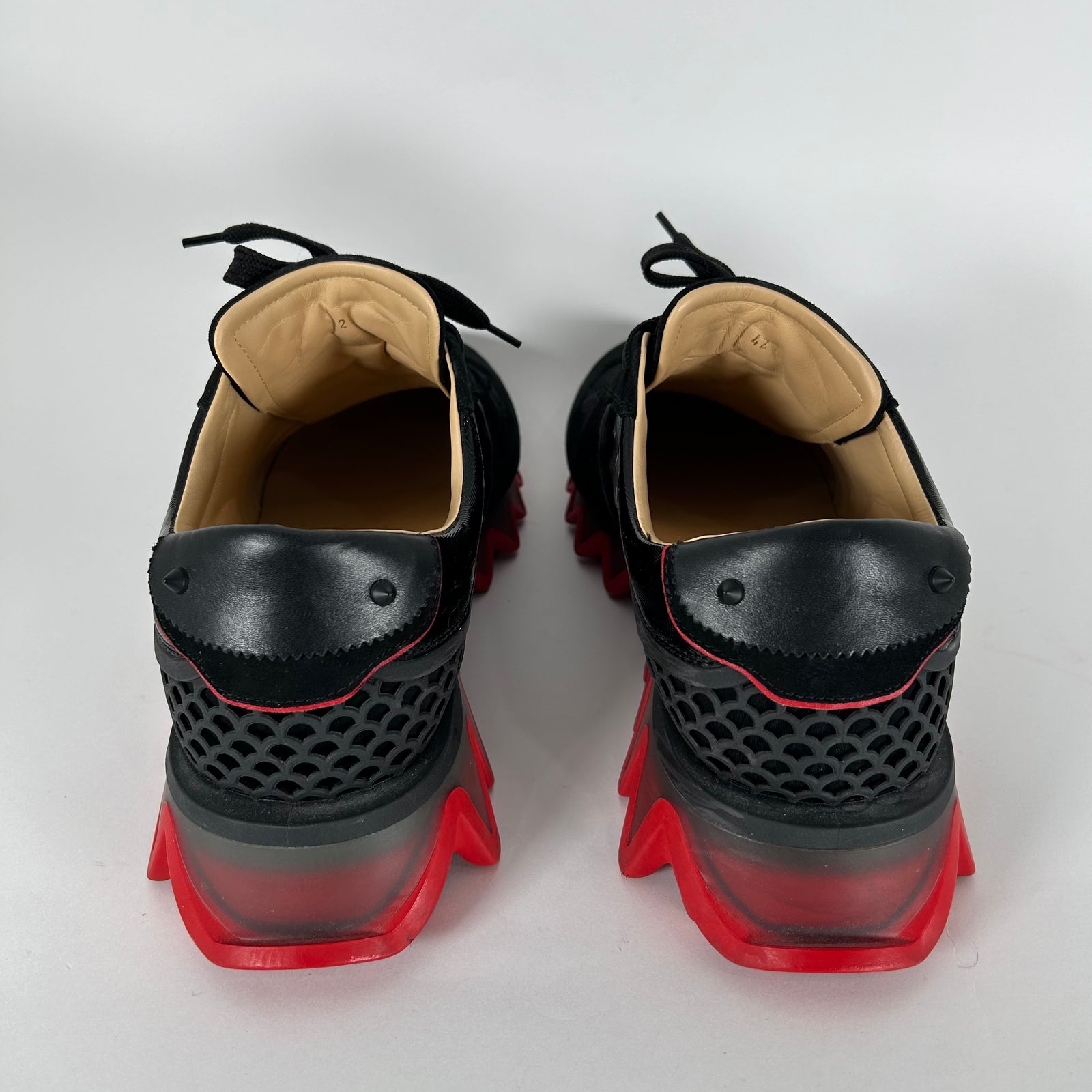 Christian Loubotin Shark Sneakers Size 42