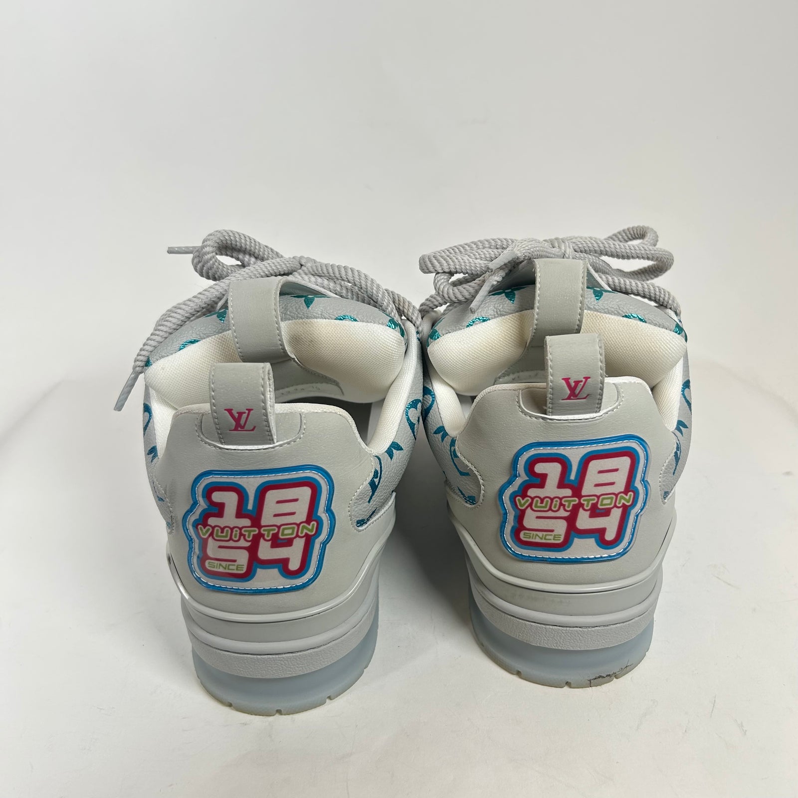 Louis Vuitton Grey Multicolor Skate Sneakers Size LV 10