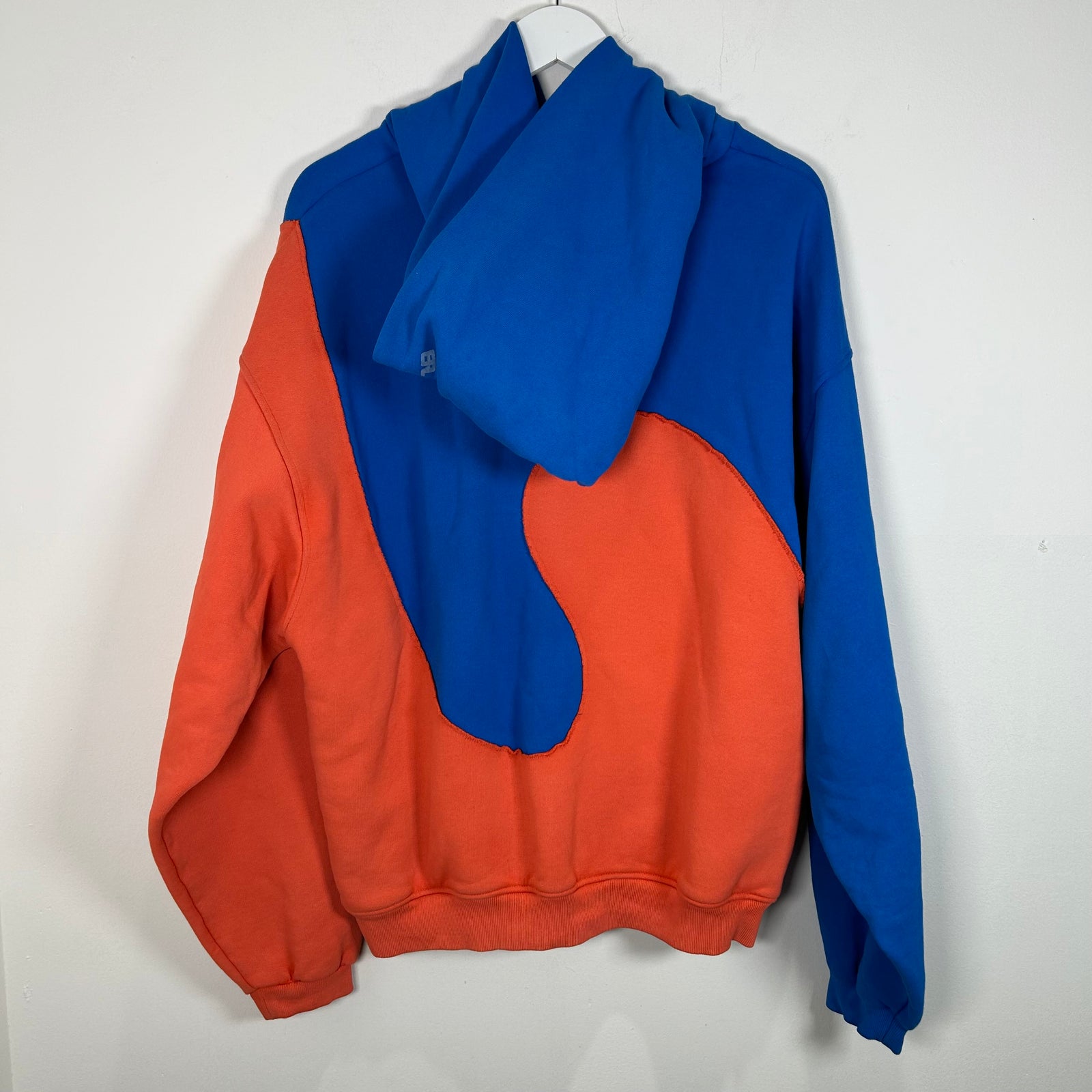 ERL Blue/Orange Swirl Hoodie Size Large