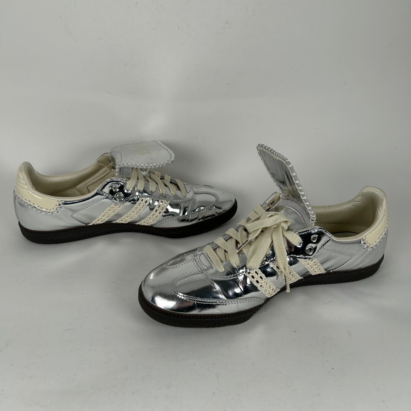Adidas x Wales Bonner Metallic Silver Samba Sneaker Size 10