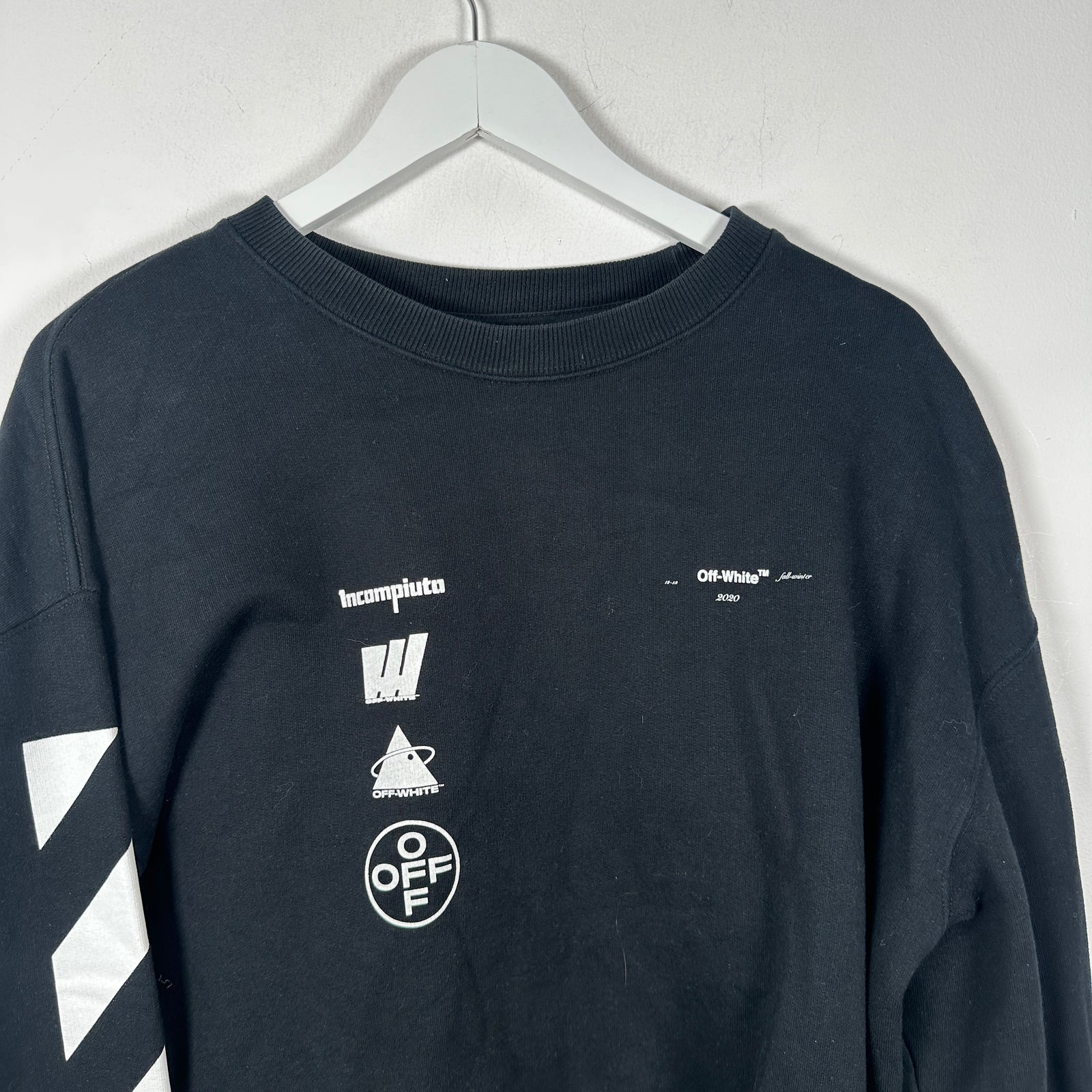 Off-White Stencil Sleeves Crewneck Size S