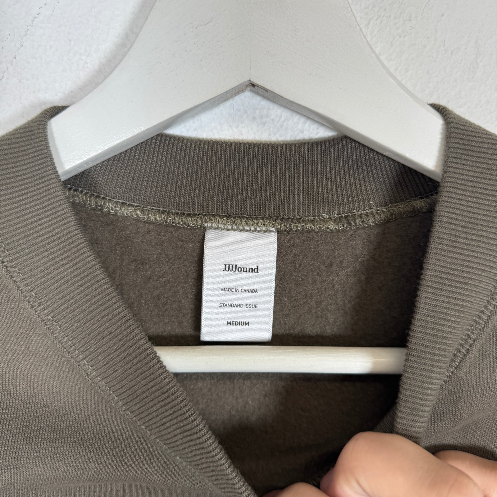 JJJJound Olive Crewneck Size M