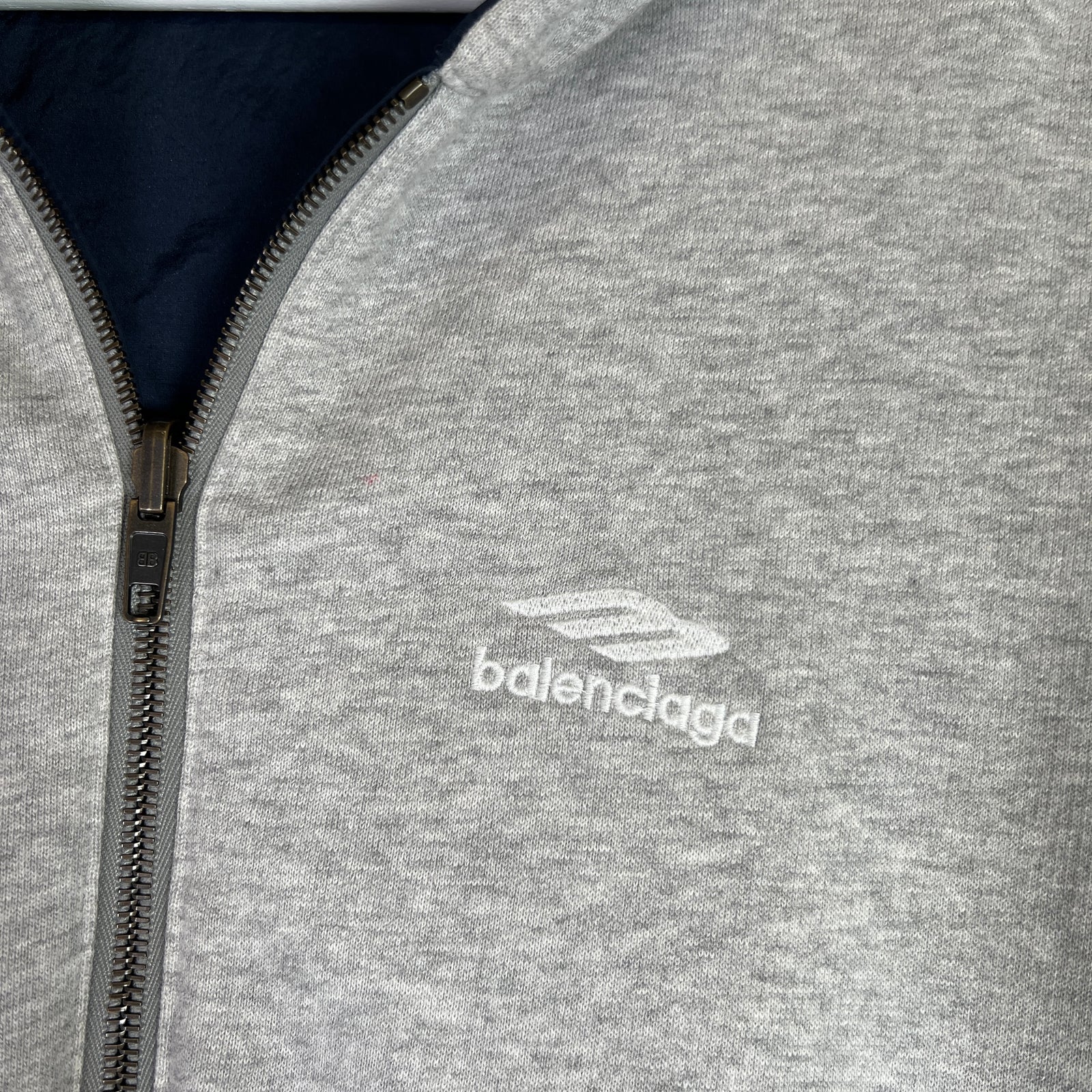 Balenciaga Techno Cotton Poplin Reversible Zip-Up Jacket
