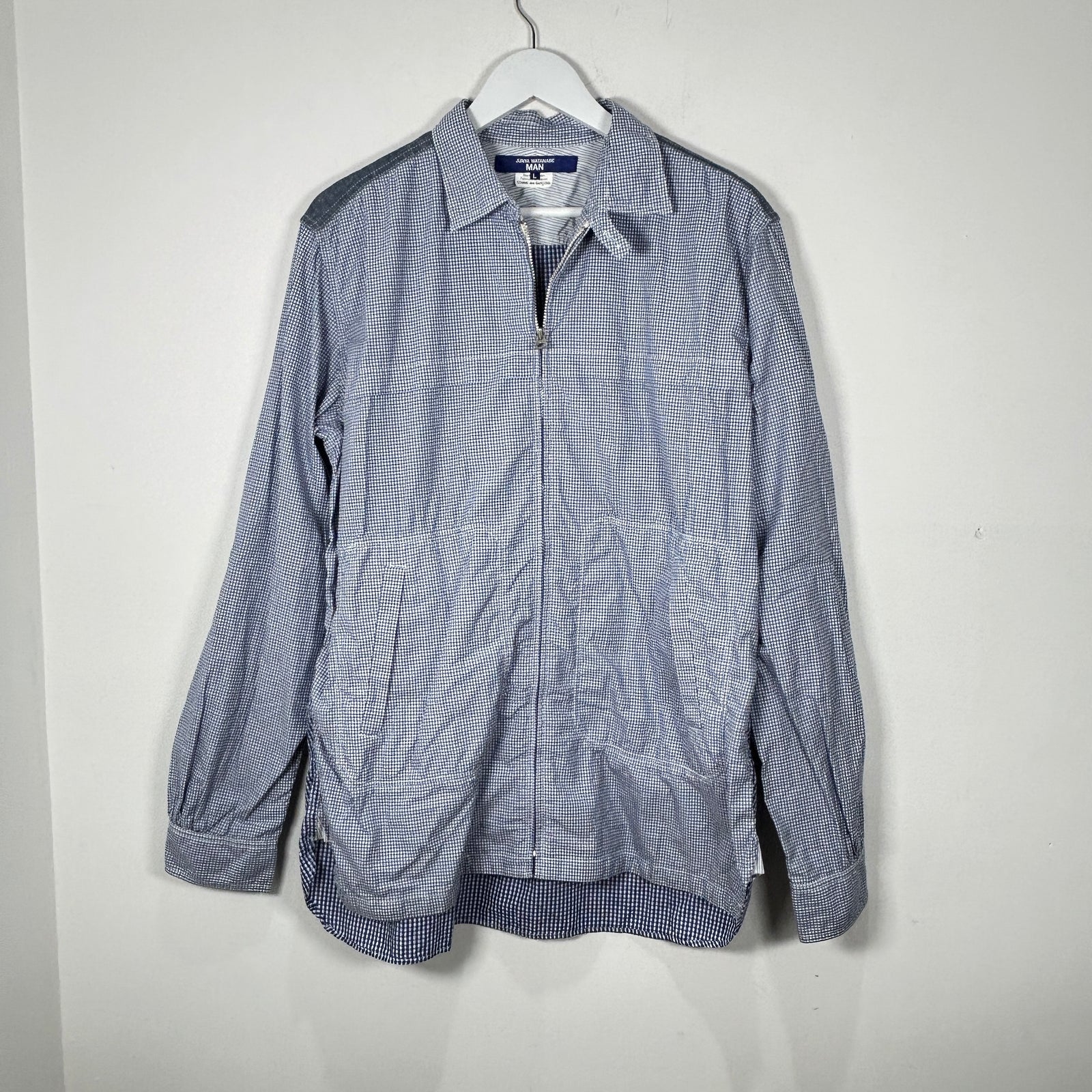 Junya Watanabe Man Patchwork Gingham Check Shirt Jacket
