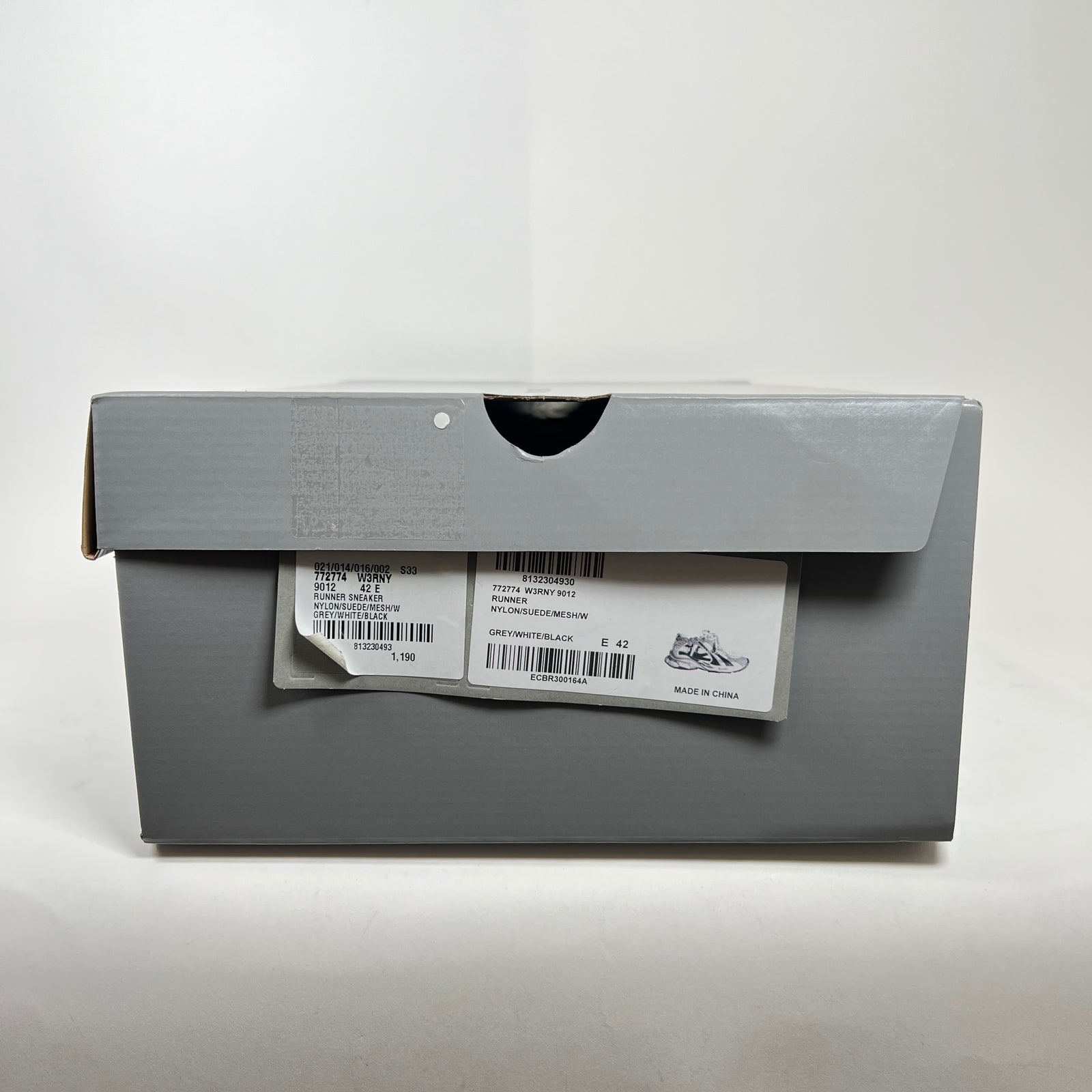 Balenciaga White/Grey Runner Size 42