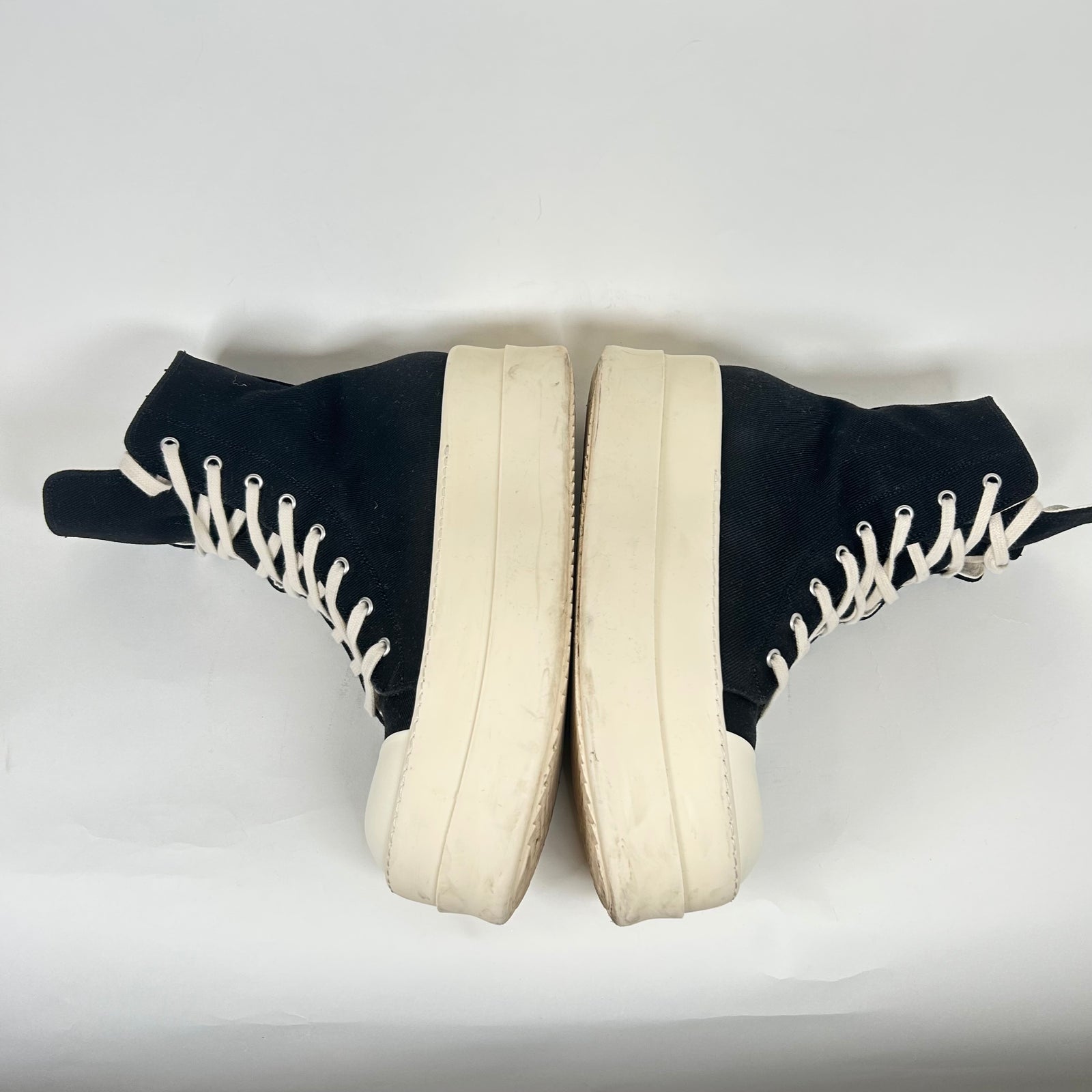 Rick Owens Drkshdw Black/MIlk Mega Bumper Ramones Size 44.5