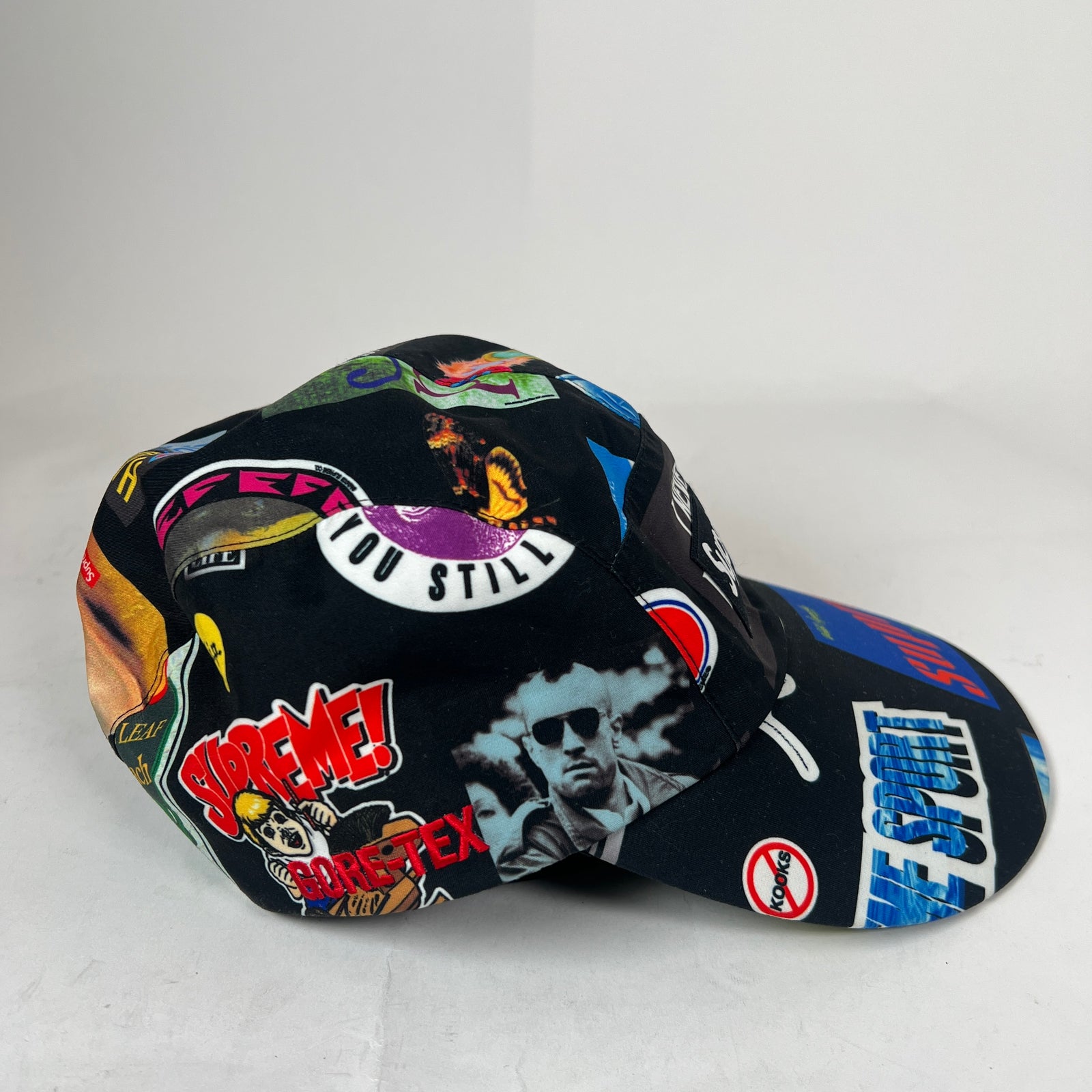 Supreme GORE-TEX SS21 Black Stickers Long Bill Cap