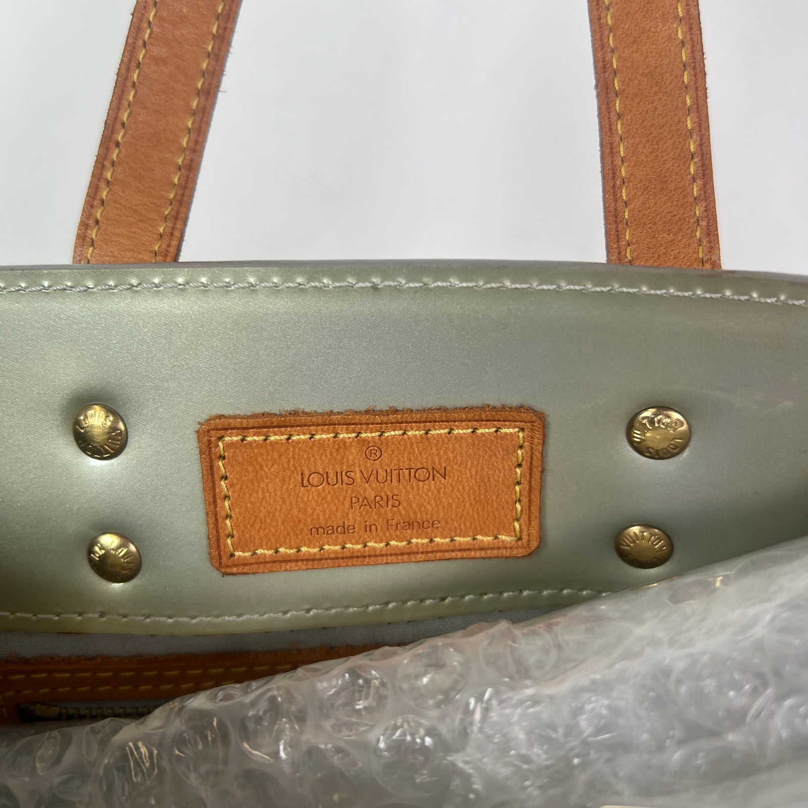 Louis Vuitton Blue Lavender Monogram Vernis Reade PM Handbag