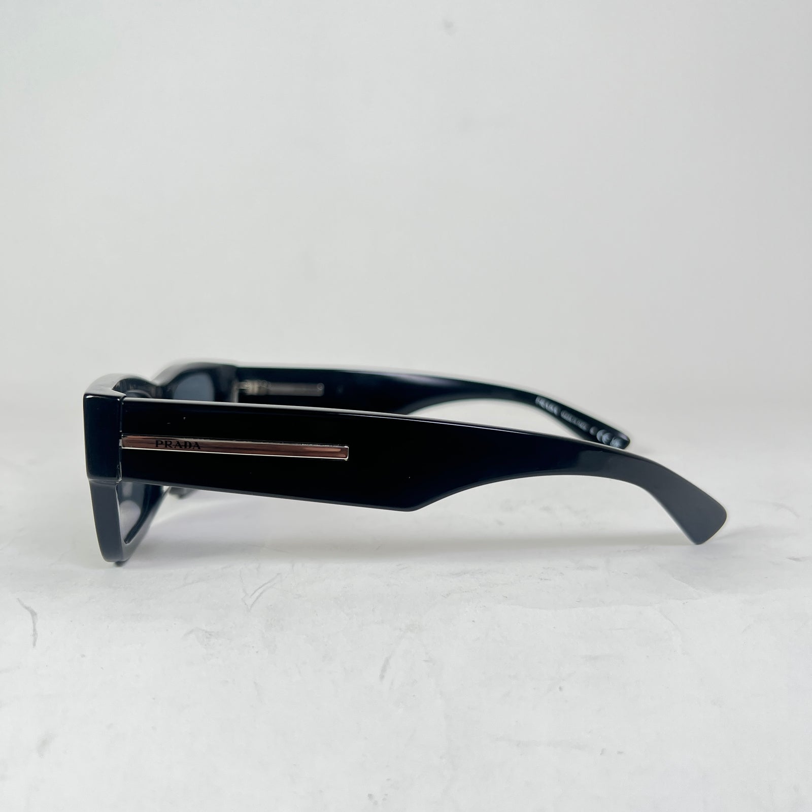 Prada Black PR A03S Rectangular Sunglasses