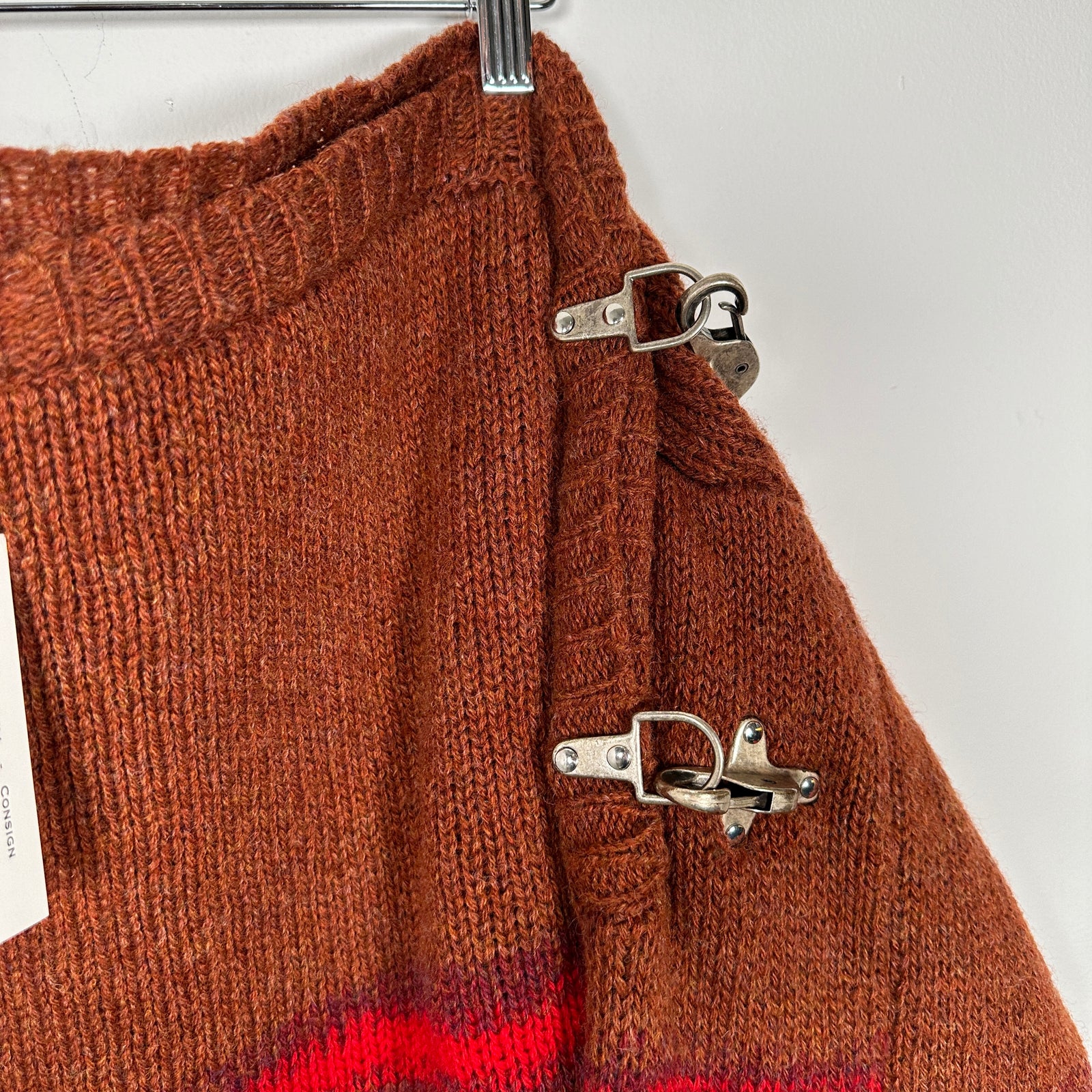 Raf Simons Fireman Buckle Wool Sweater Size L