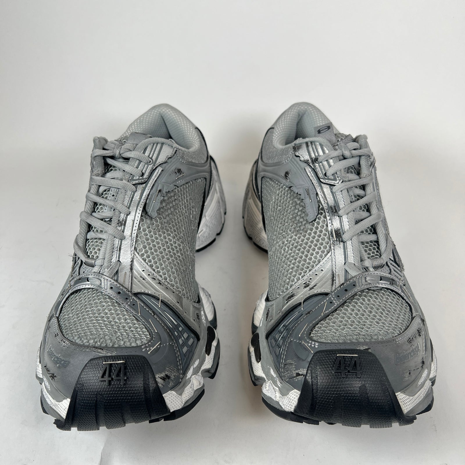 Balenciaga Grey/Silver Stapler Runner Size 44