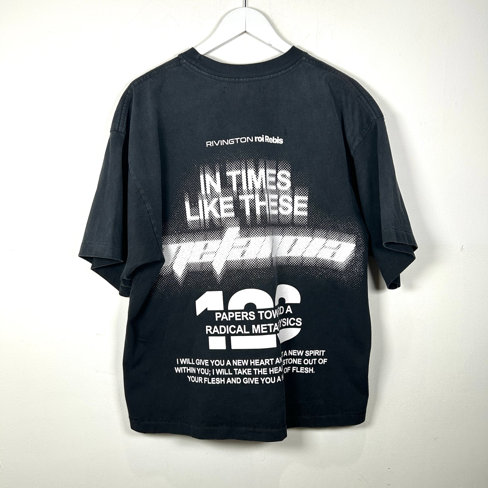 Rivington Roi Rebis 'Times Like These' Oversized Graphic T-Shirt Size S