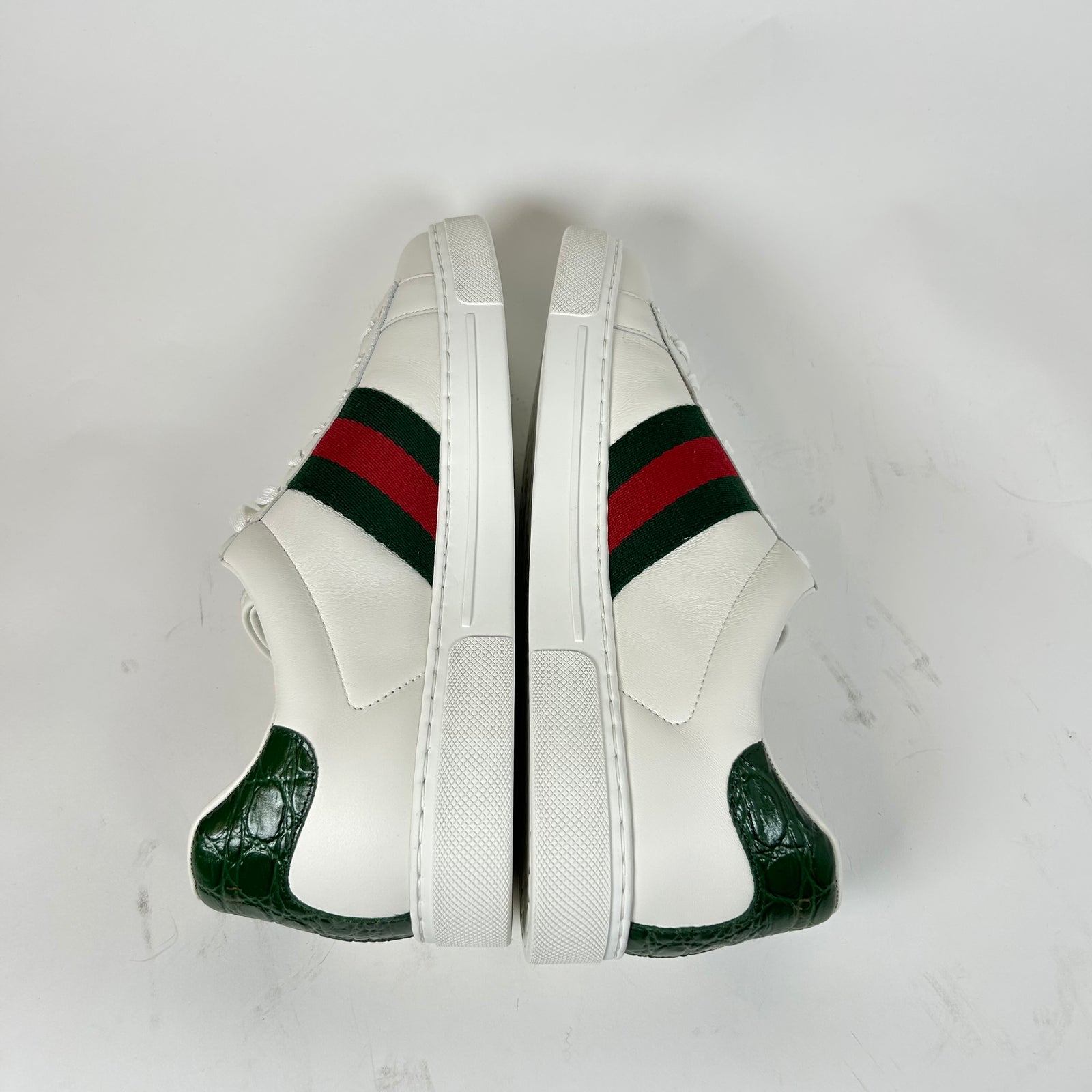 Gucci White Web Ace Sneaker Size GG 10