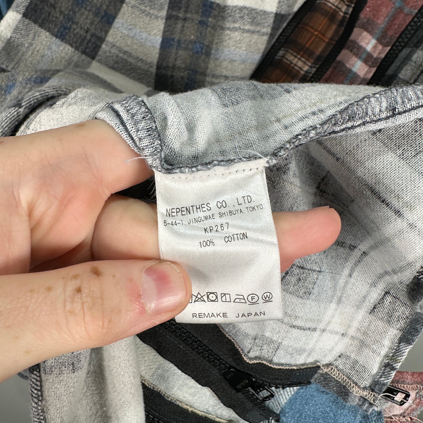 Needles Rebuild Zipper Flannel Size XL