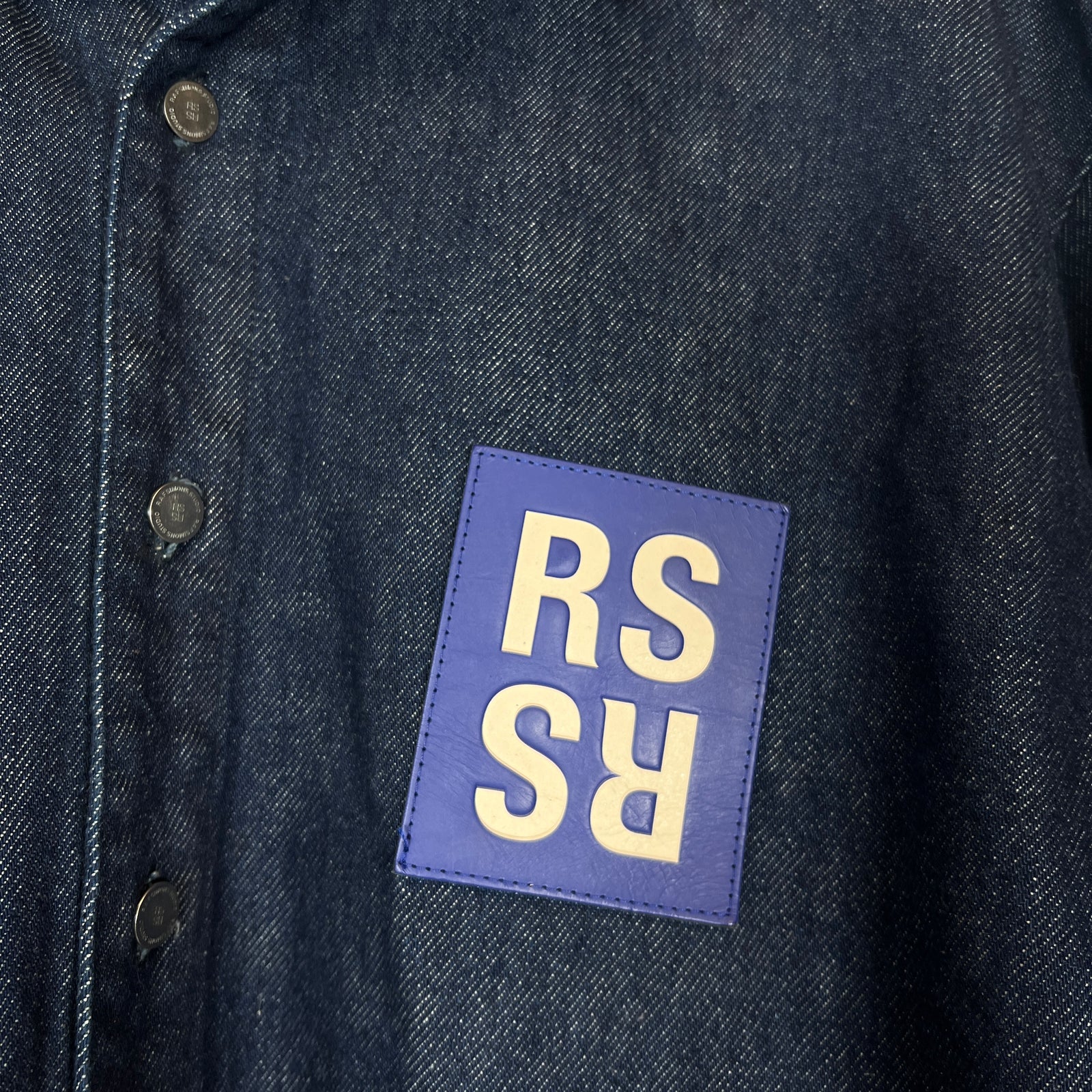 Raf Simons Dark Navy Denim Overshirt Size L