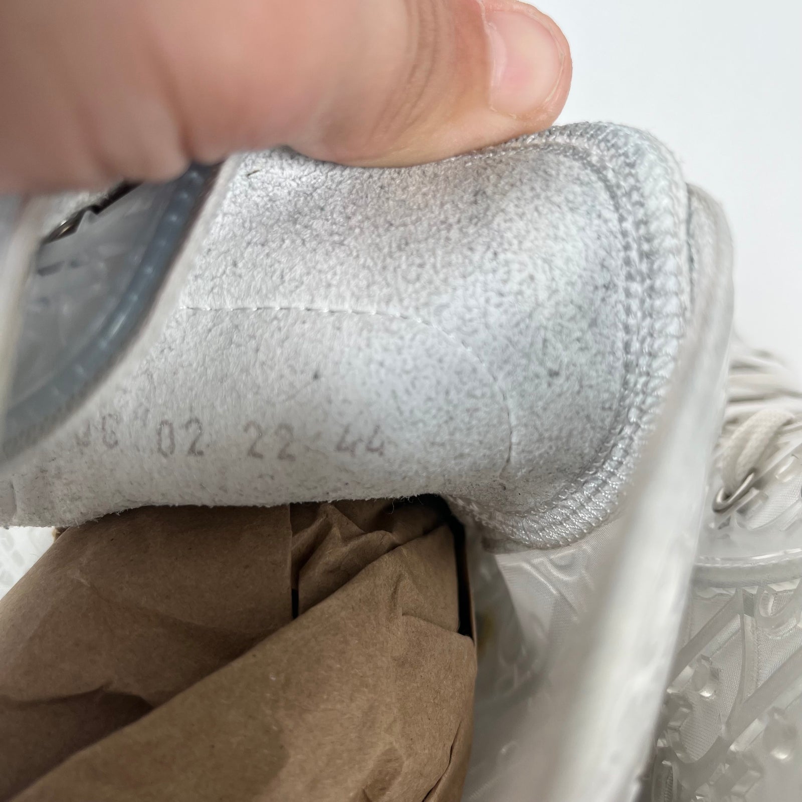 Dior B23 Raised Oblique Transparent Sneaker Size 44