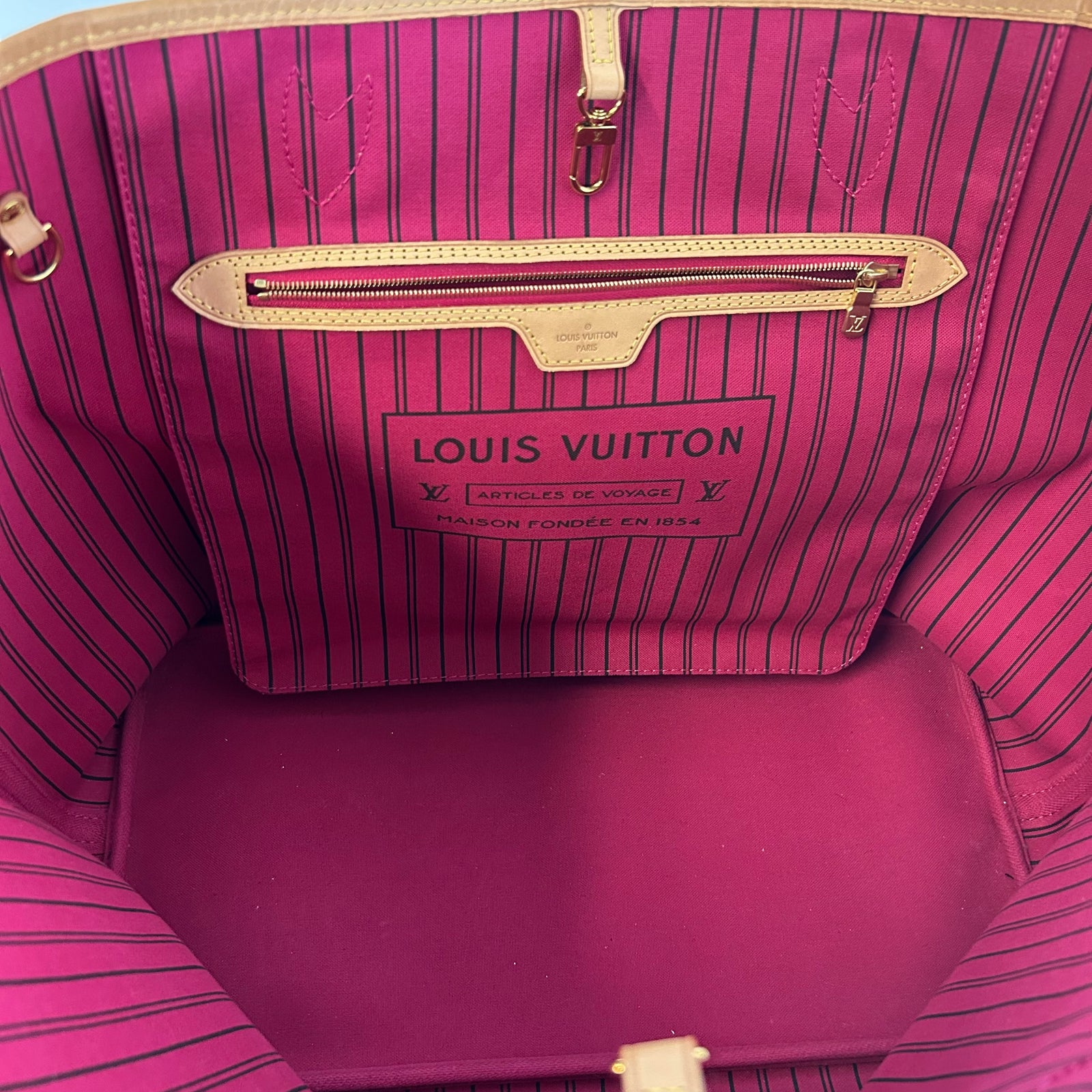 Louis Vuitton Monogram Neverfull GM Pivoine Tote Bag