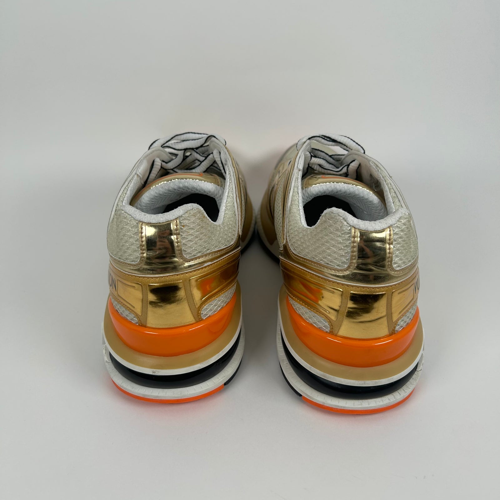 Louis Vuitton Gold Mesh Trail Low Top Sneaker Size LV10.5