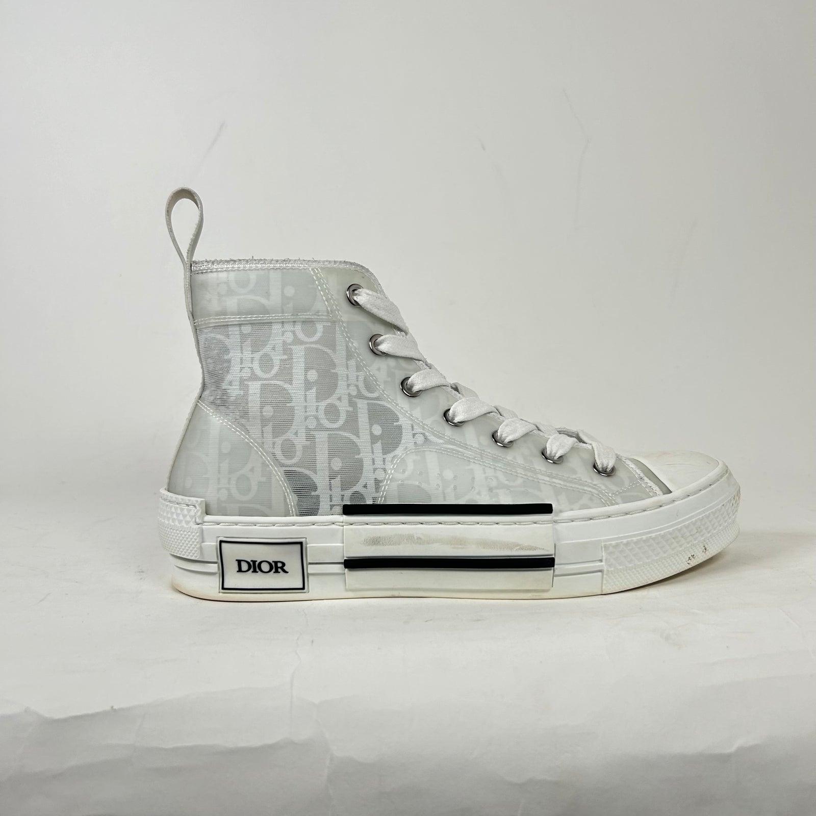 Dior B23 White High Top Sneakers Size 37