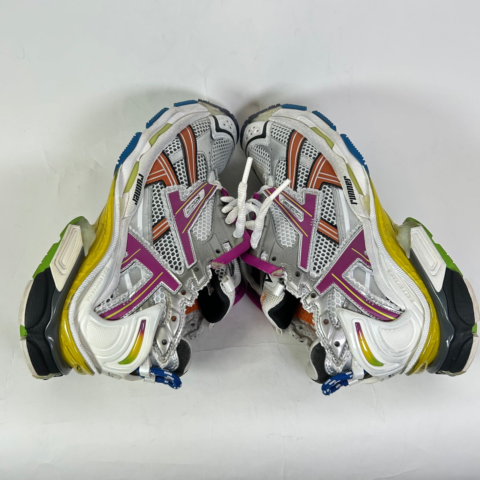 Balenciaga Multicolor Mesh Runners Size 42
