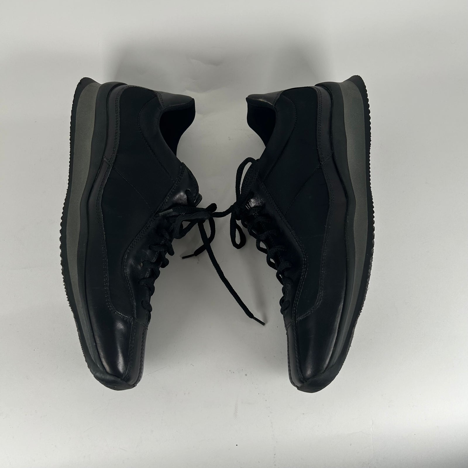 Prada Sport Black Leather Sneakers Size 9.5
