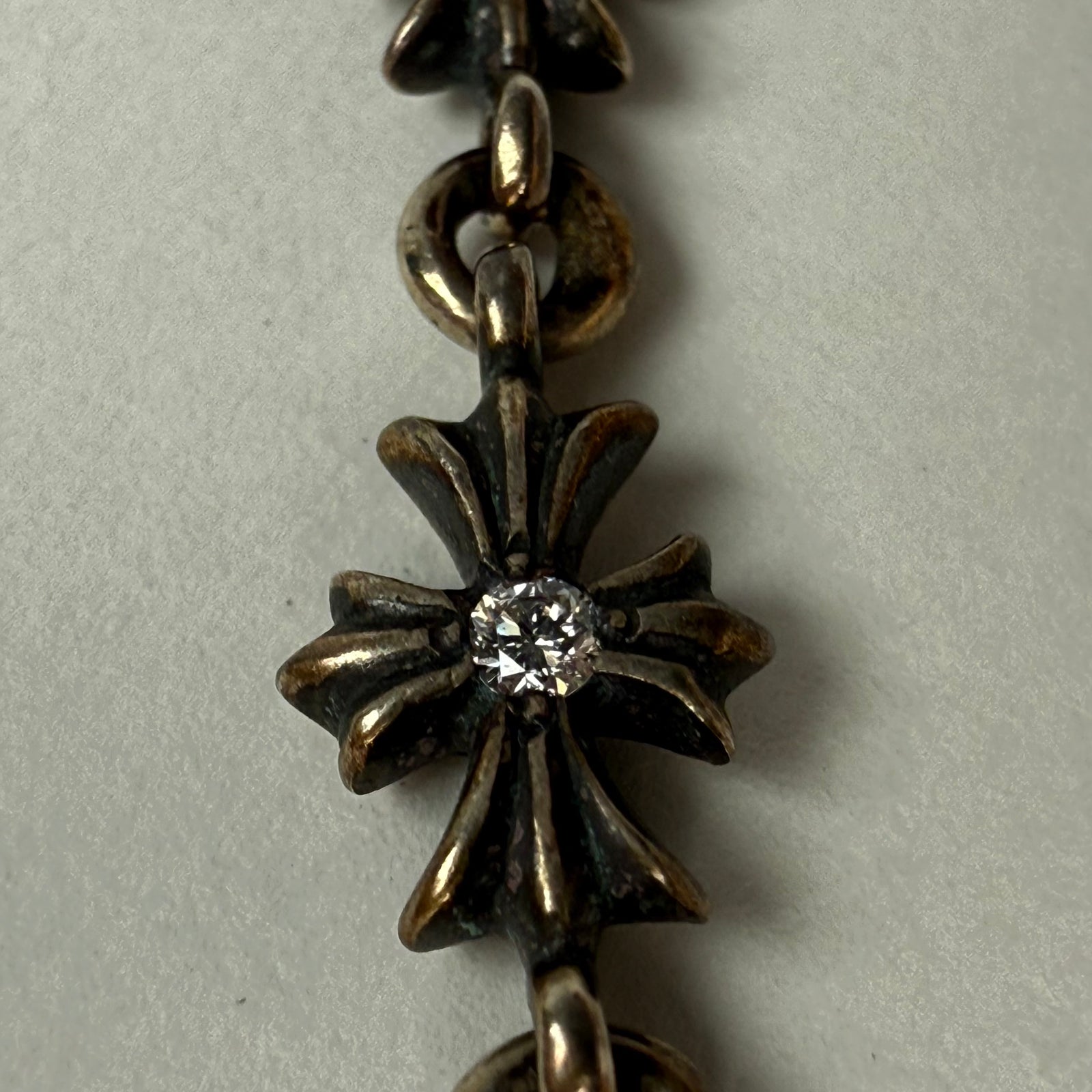 Chrome Hearts Tiny E .925 Diamond Earring
