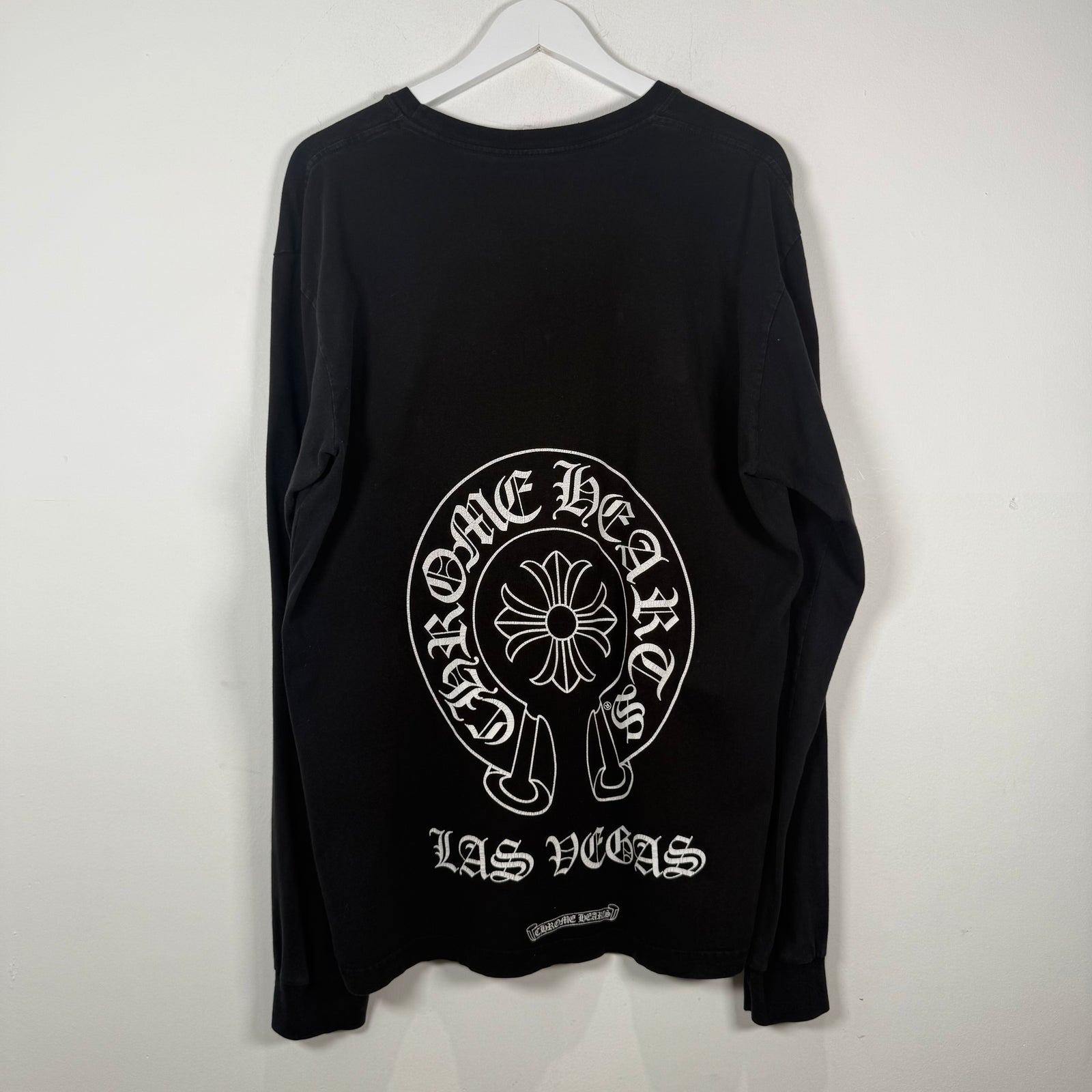 Chrome Hearts Las Vegas Horseshoe Floral Black Longsleeve Size XL