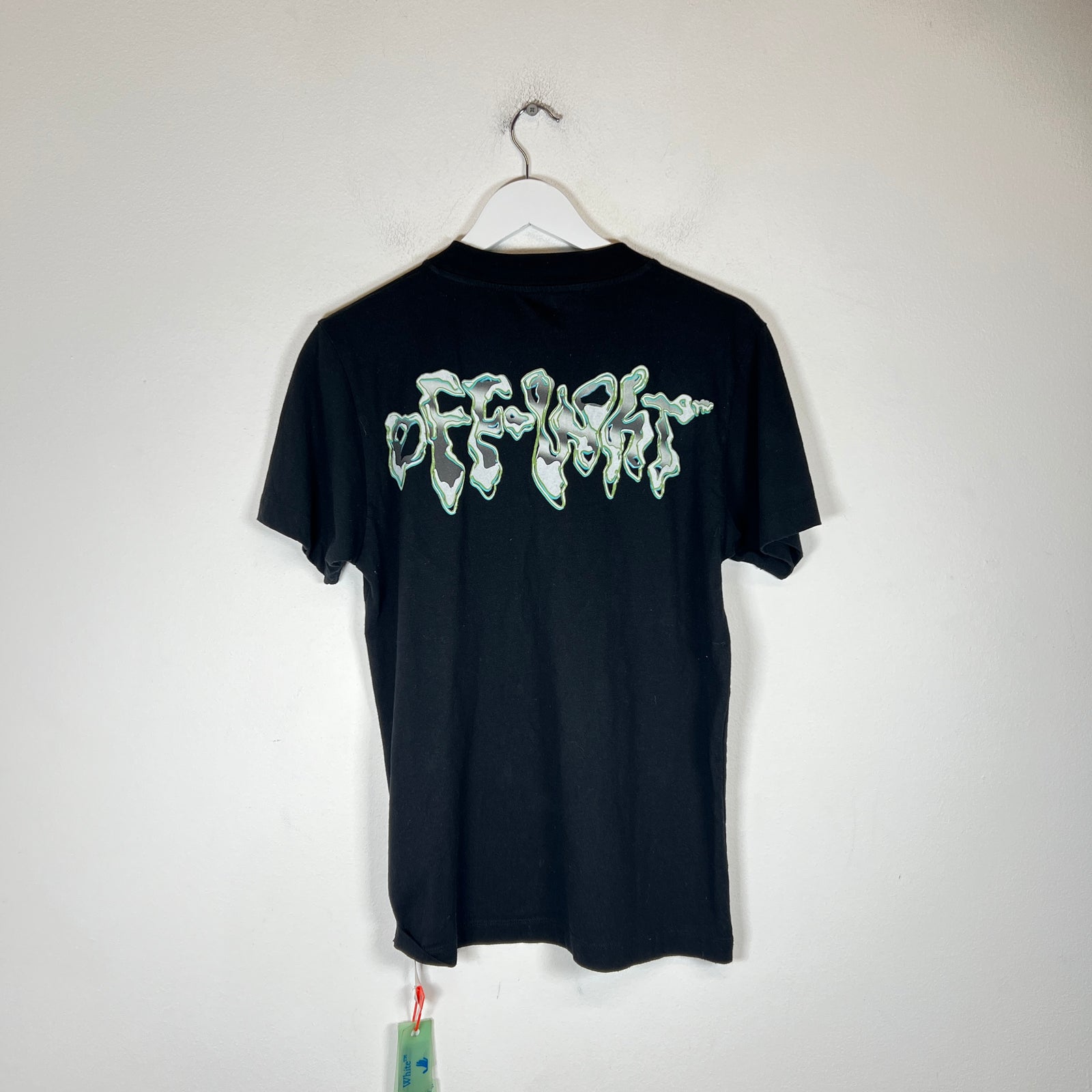 Off-White Black Liquid Logo T-Shirt Size XS