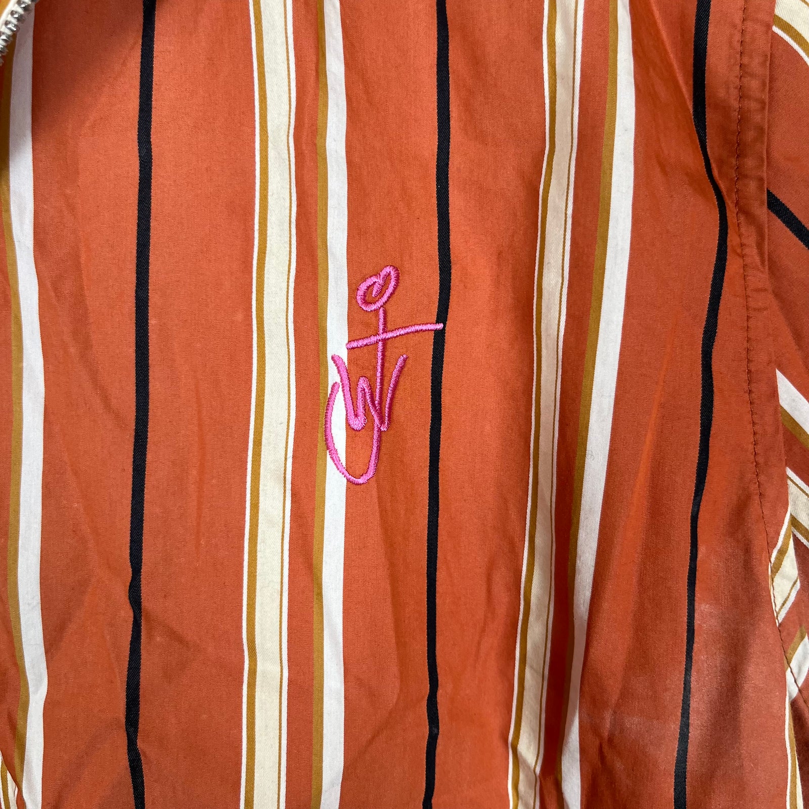 JW Anderson Orange Quarter Zip Shirt Size M