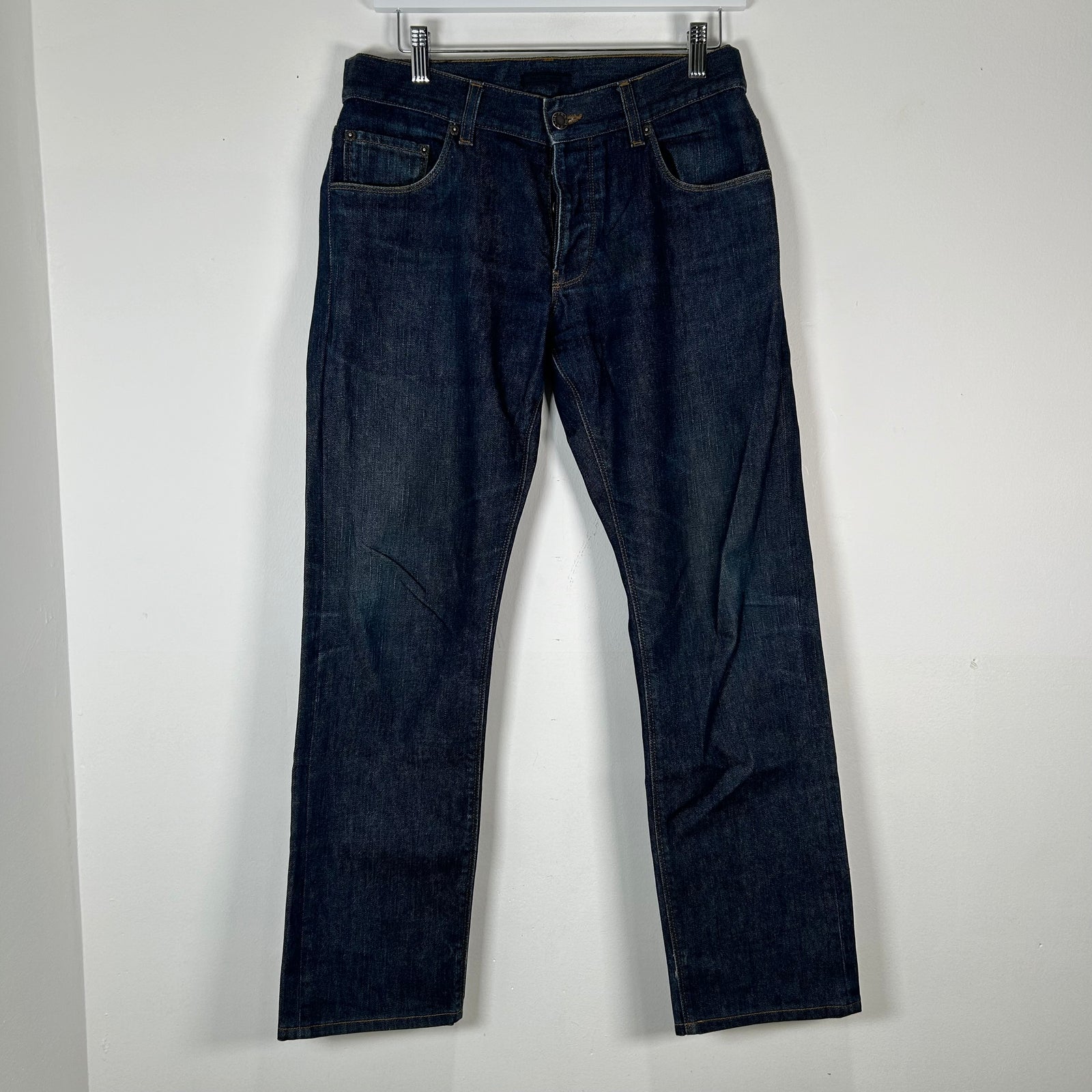 Prada Blue Raw Denim Jean Size 32