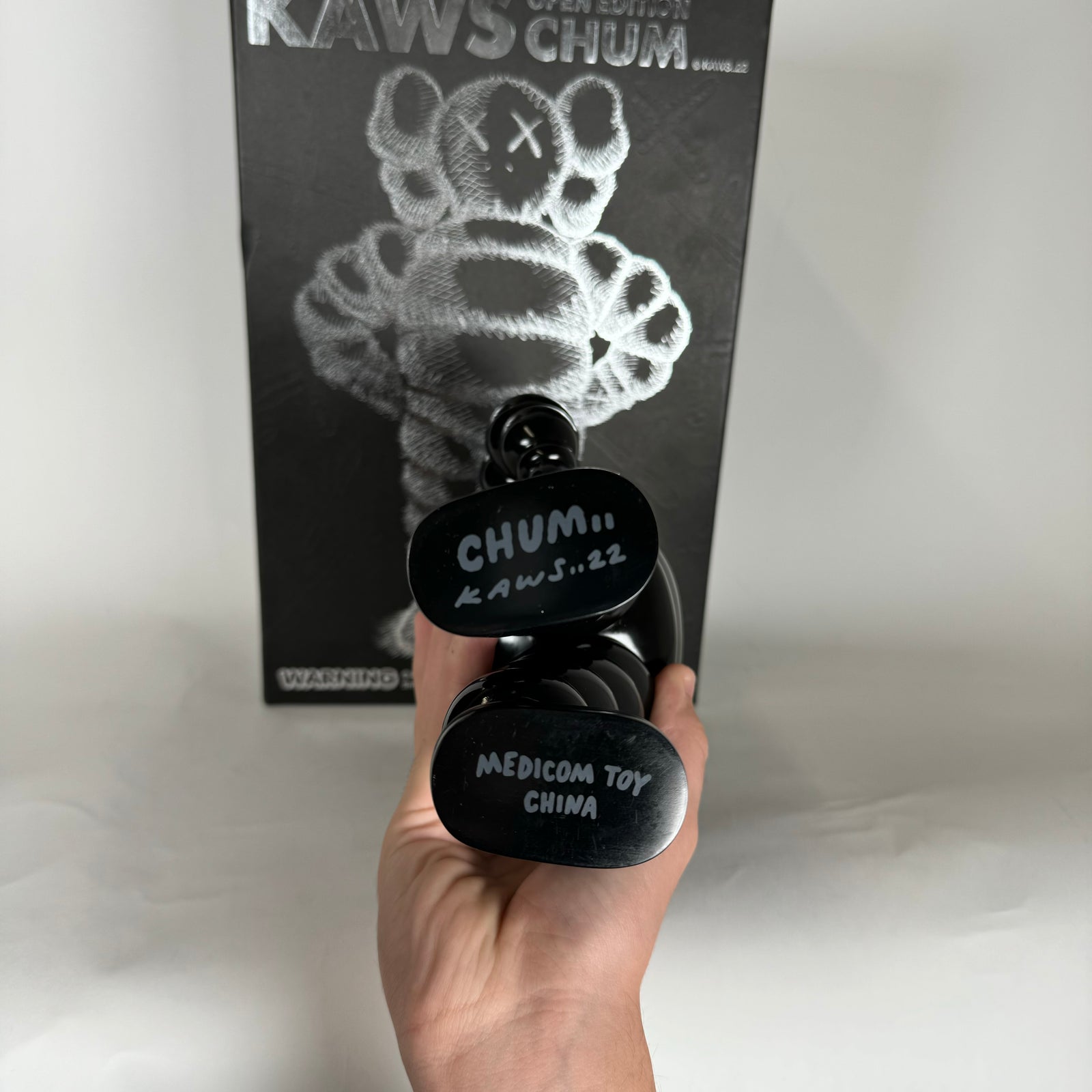 KAWS Chum Black Vinyl Figure
