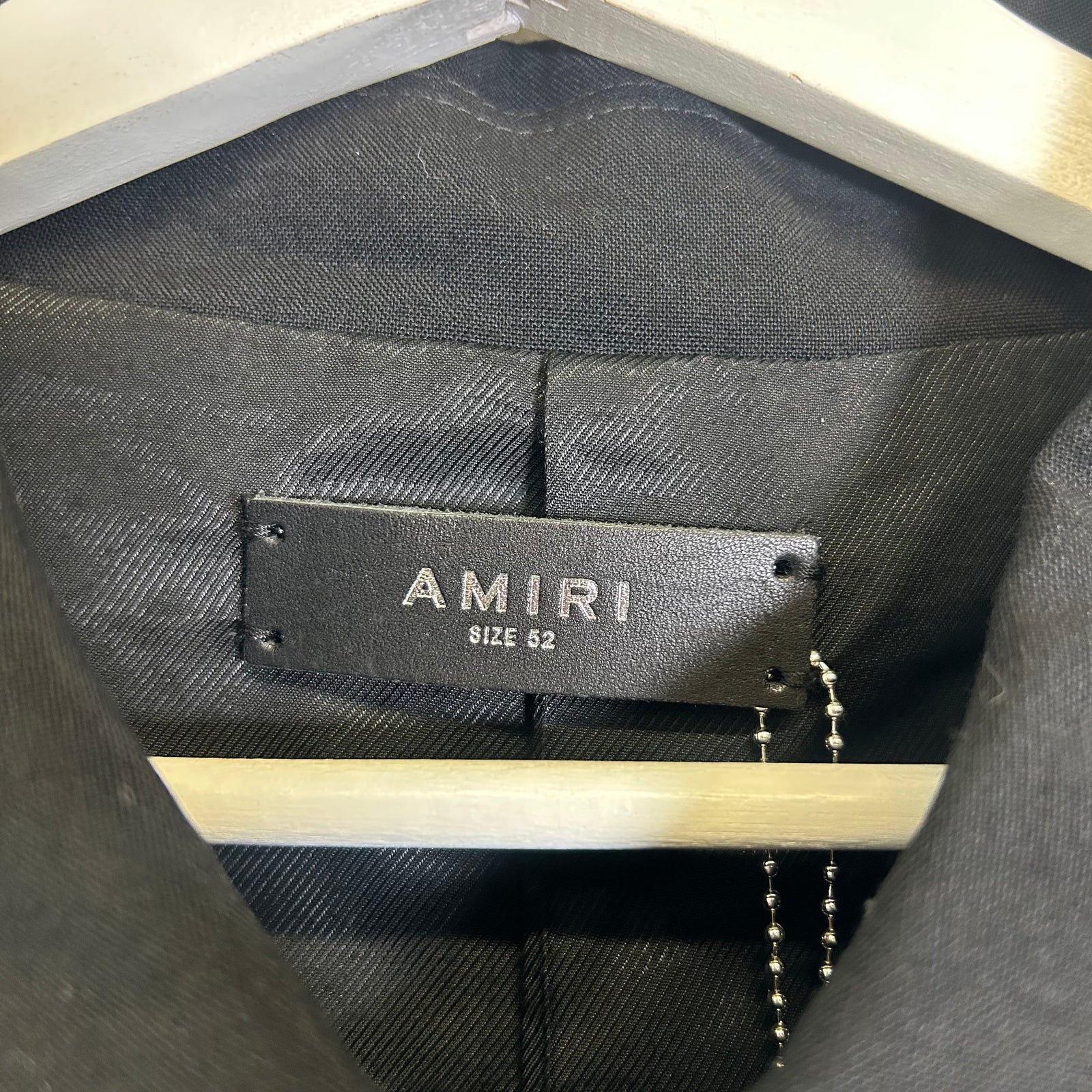 Amiri Black Arts District Blouson Jacket Size 52