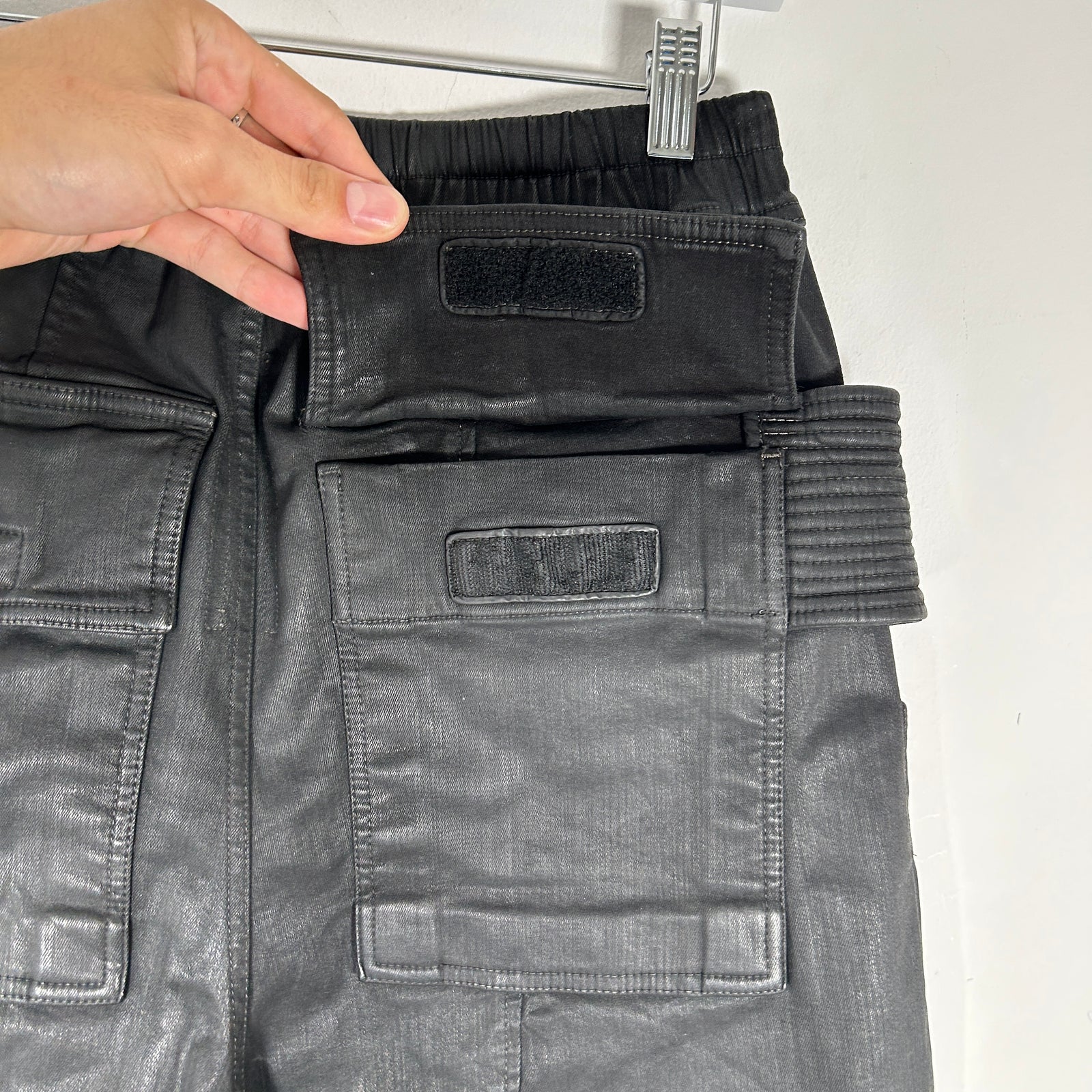 Rick Owens Waxed Creatch Cargos Size S