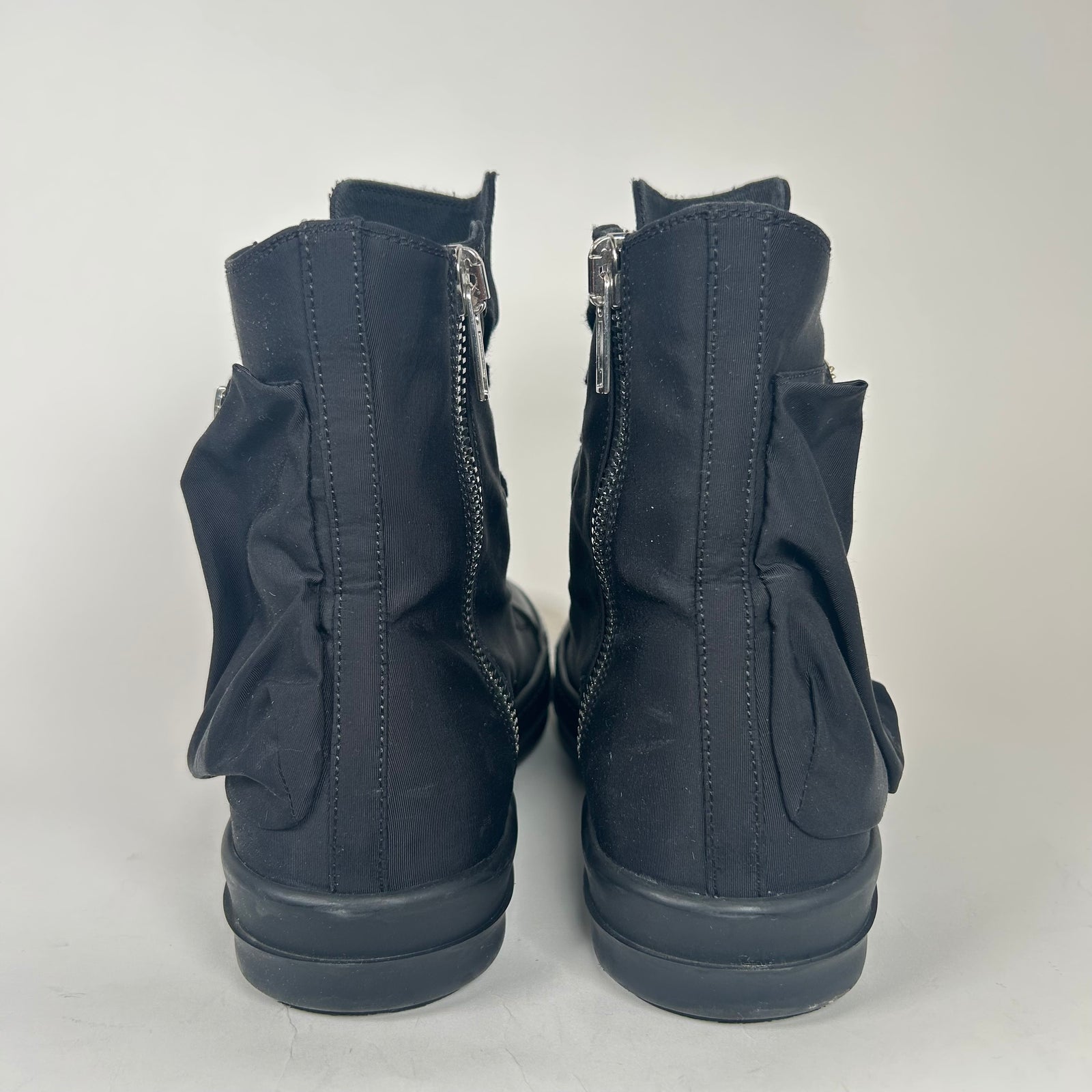 Rick Owens Black Cargo Ramones Size 10