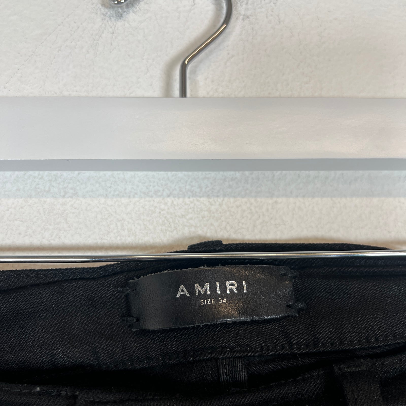 Amiri Black Distressed Thrasher Jeans Size 34