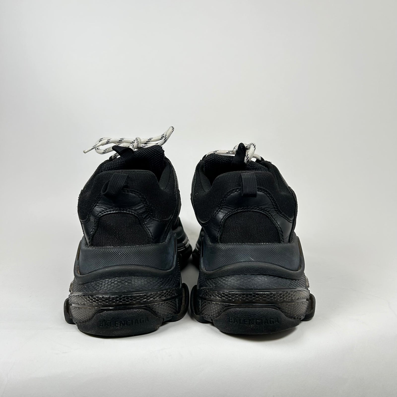 Balenciaga Black/Black Triple S Sneaker Size 10