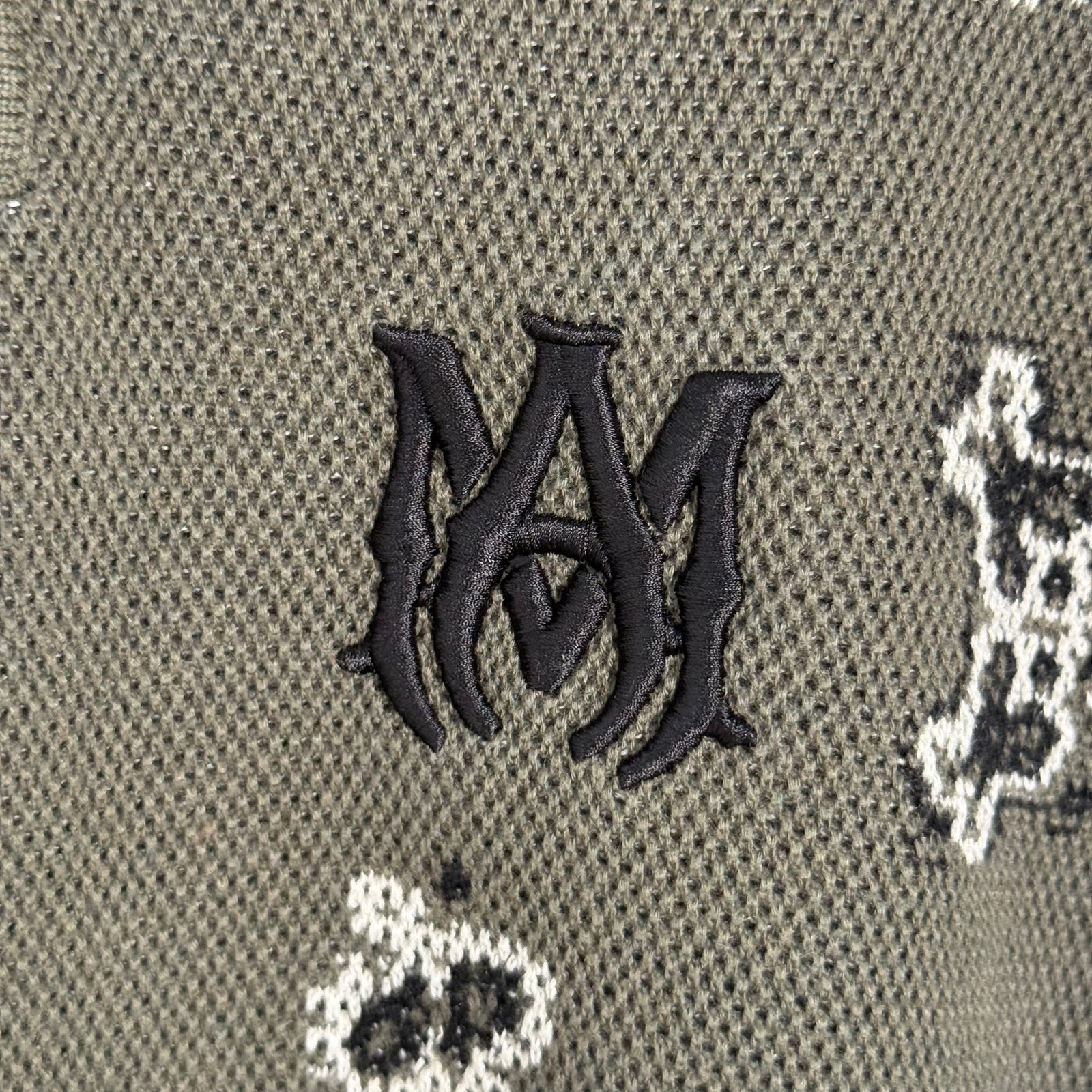 Amiri Brown Knit Polo Size XXL