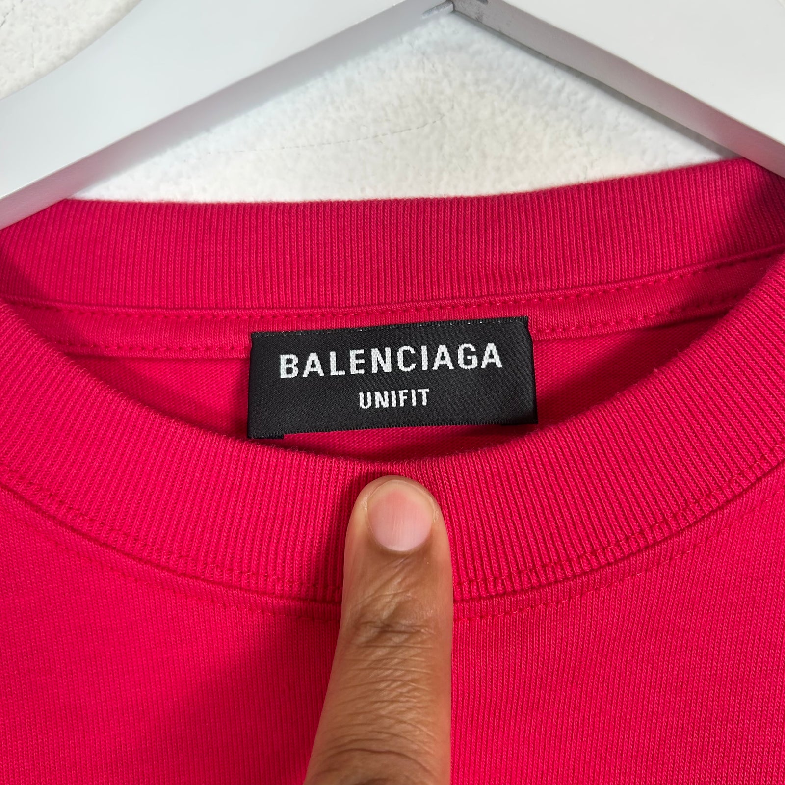 Balenciaga Pink 'Your Logo Here' Tee Size M