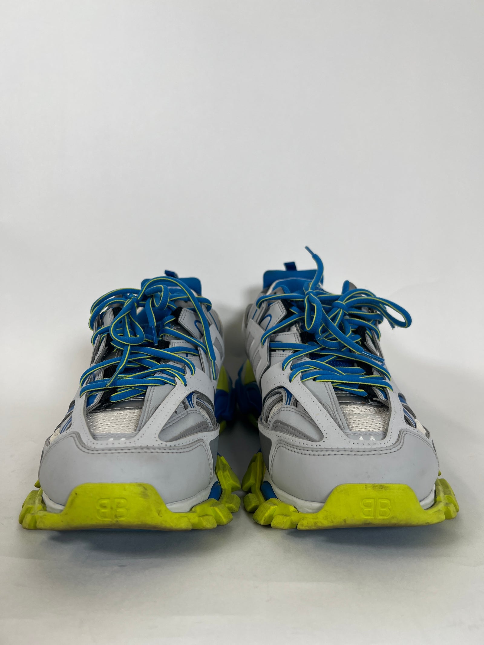 Balenciaga Grey/Blue Track Sneakers Size 44