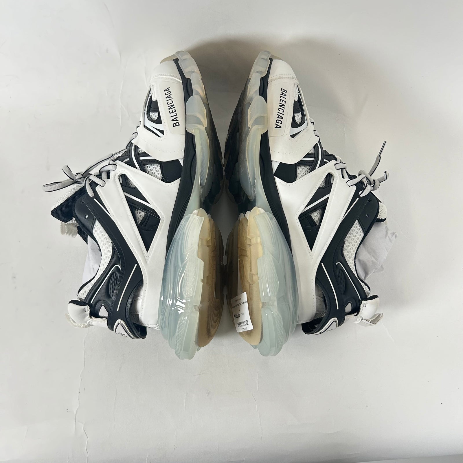Balenciaga White/Black Track Sneakers Size 41