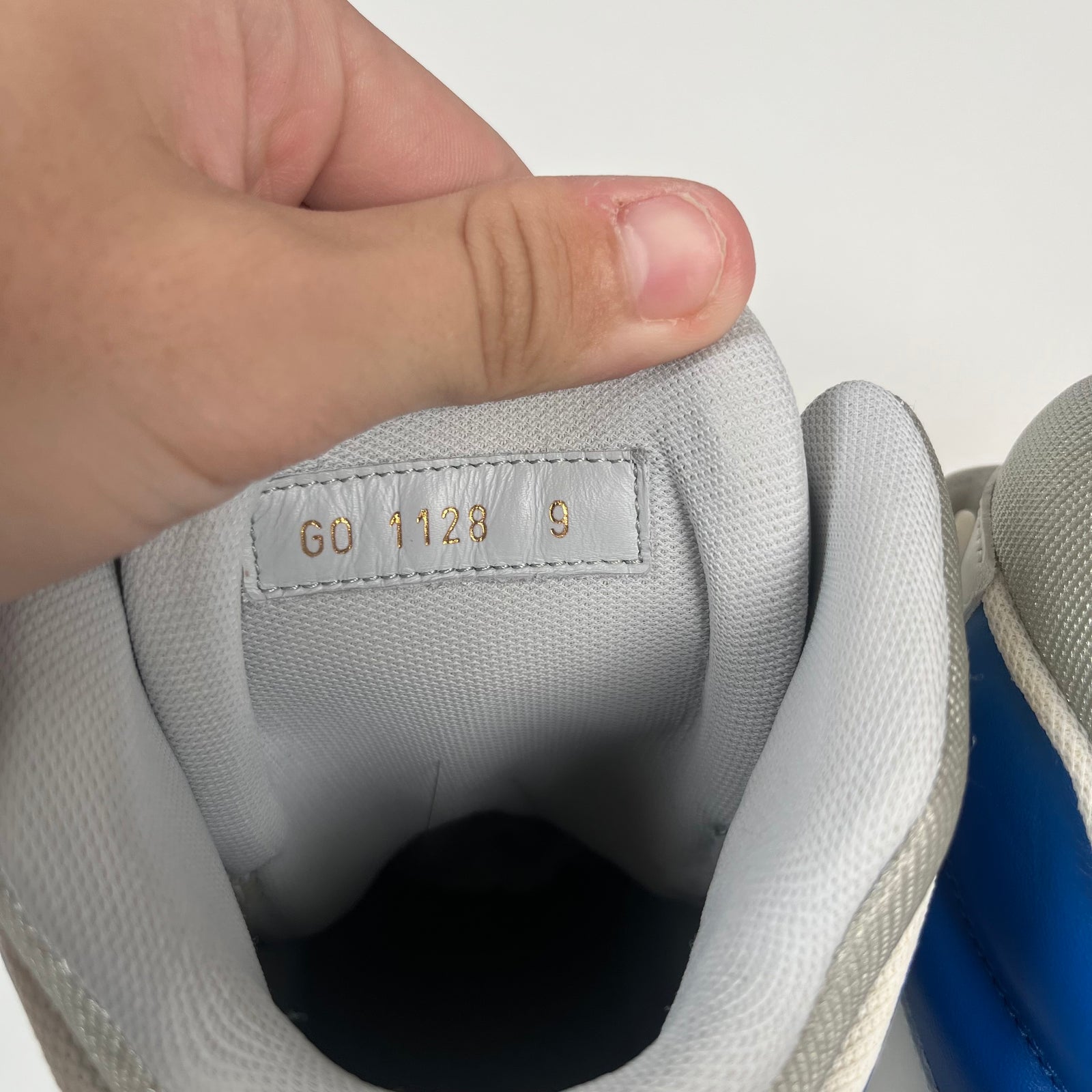 Louis Vuitton Blue High Top Trainers LV 9
