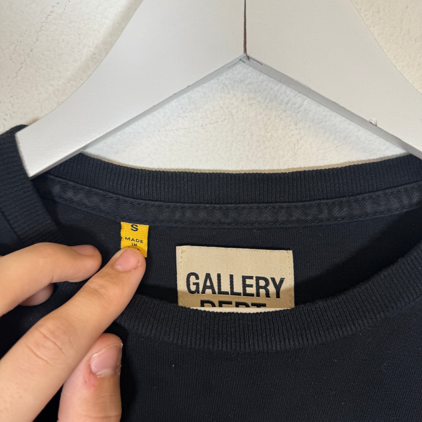 Gallery Dept Black "Stop Being Racist" T-shirt Size S